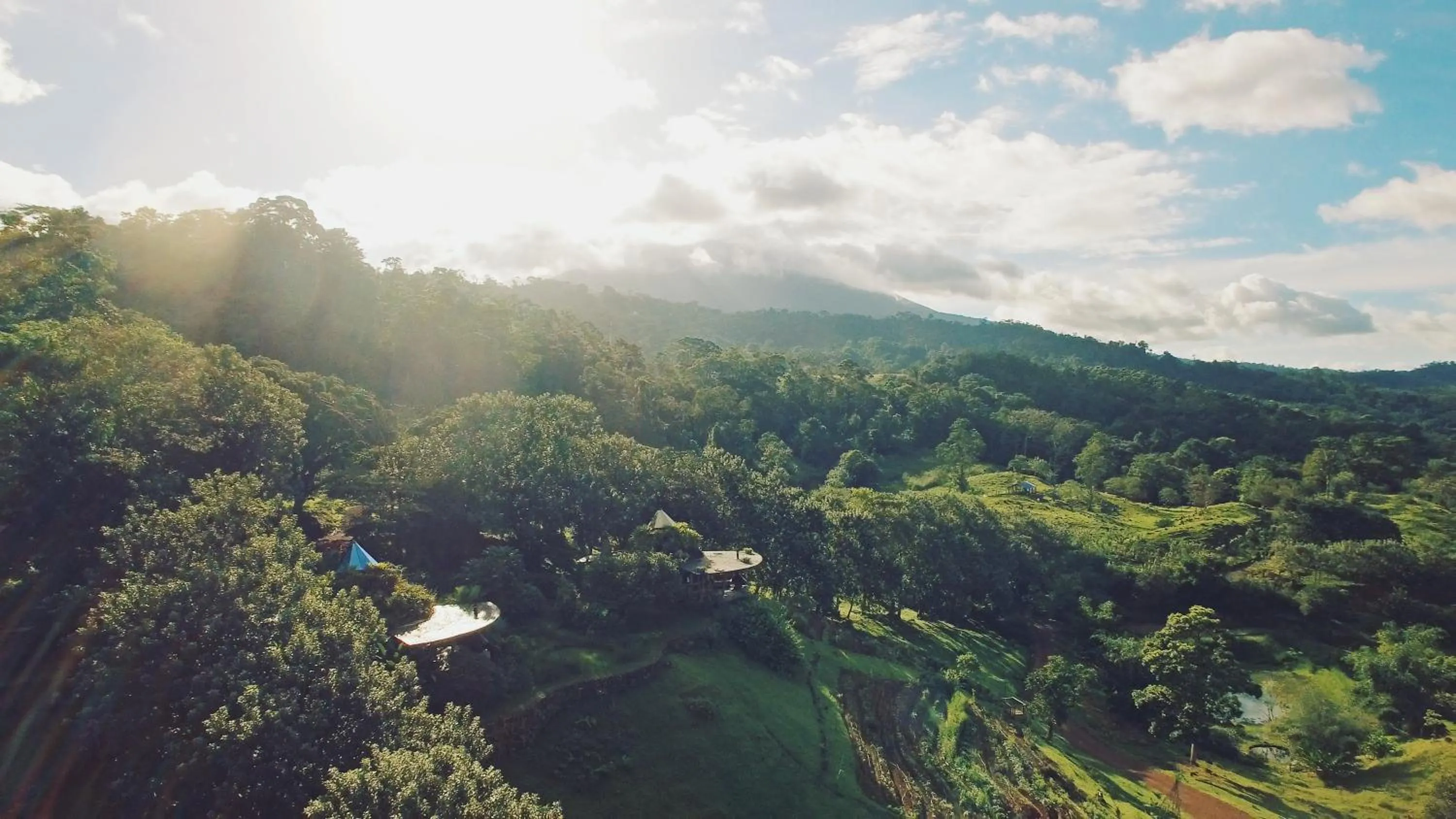 Bird's eye view in Origins Lodge