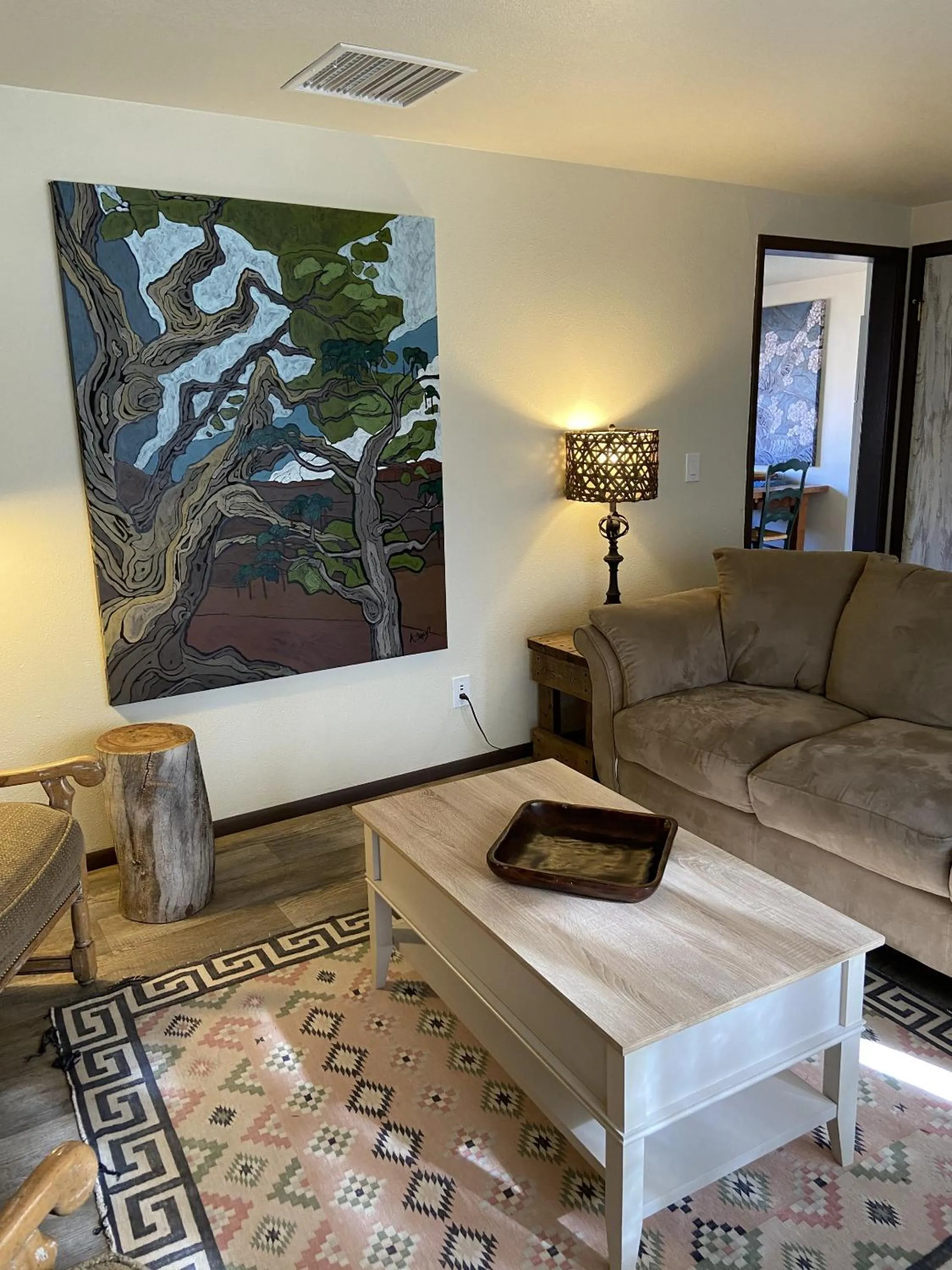 Living room in The Finca - Moab's Hidden Gem