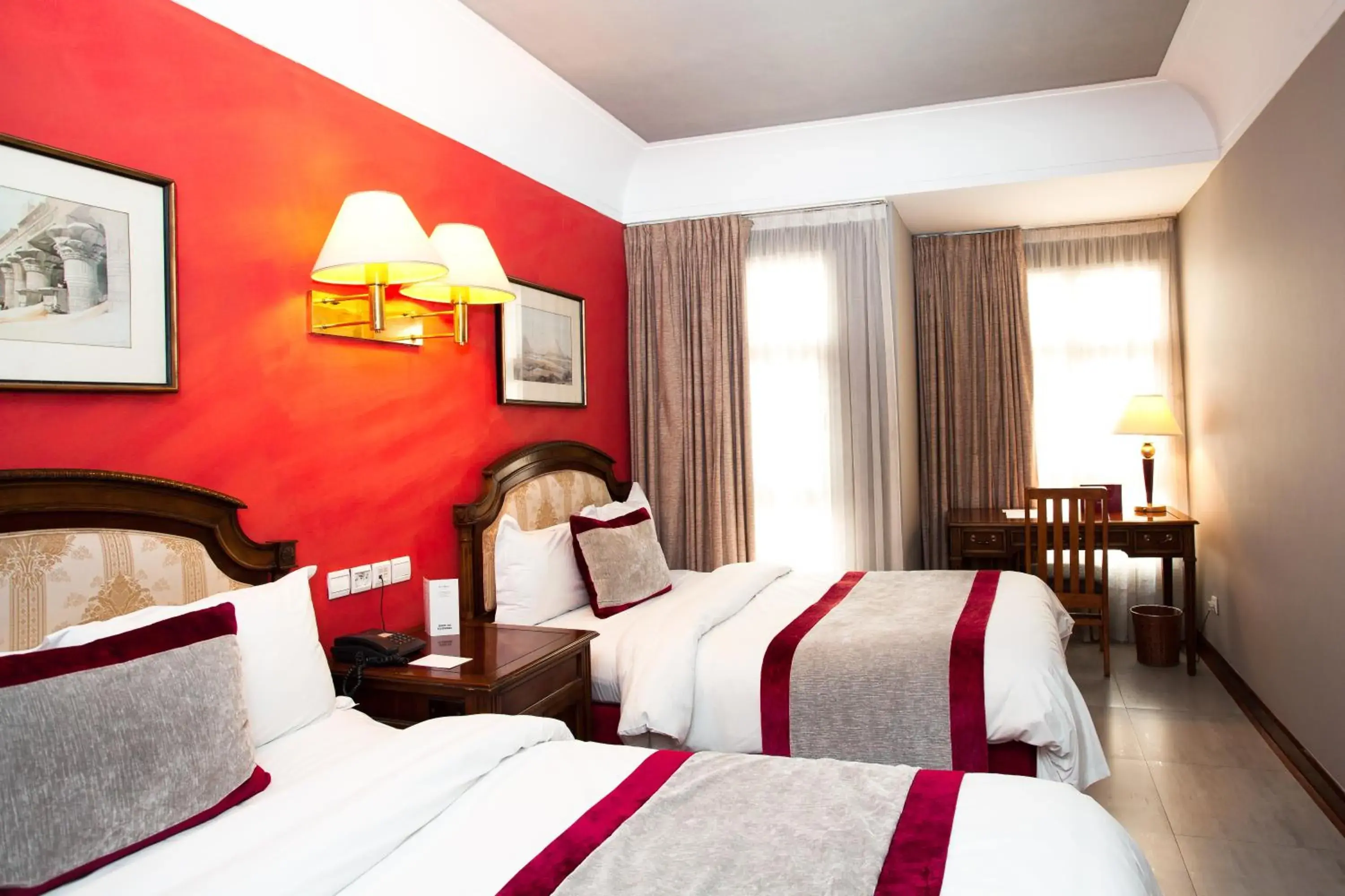 Twin Room in Hôtel Les Saisons Twin Room in Hôtel Les Saisons