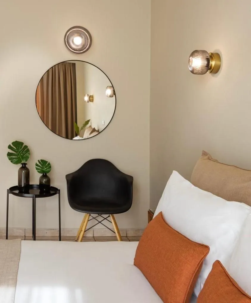 Bed in Hotel Delfini