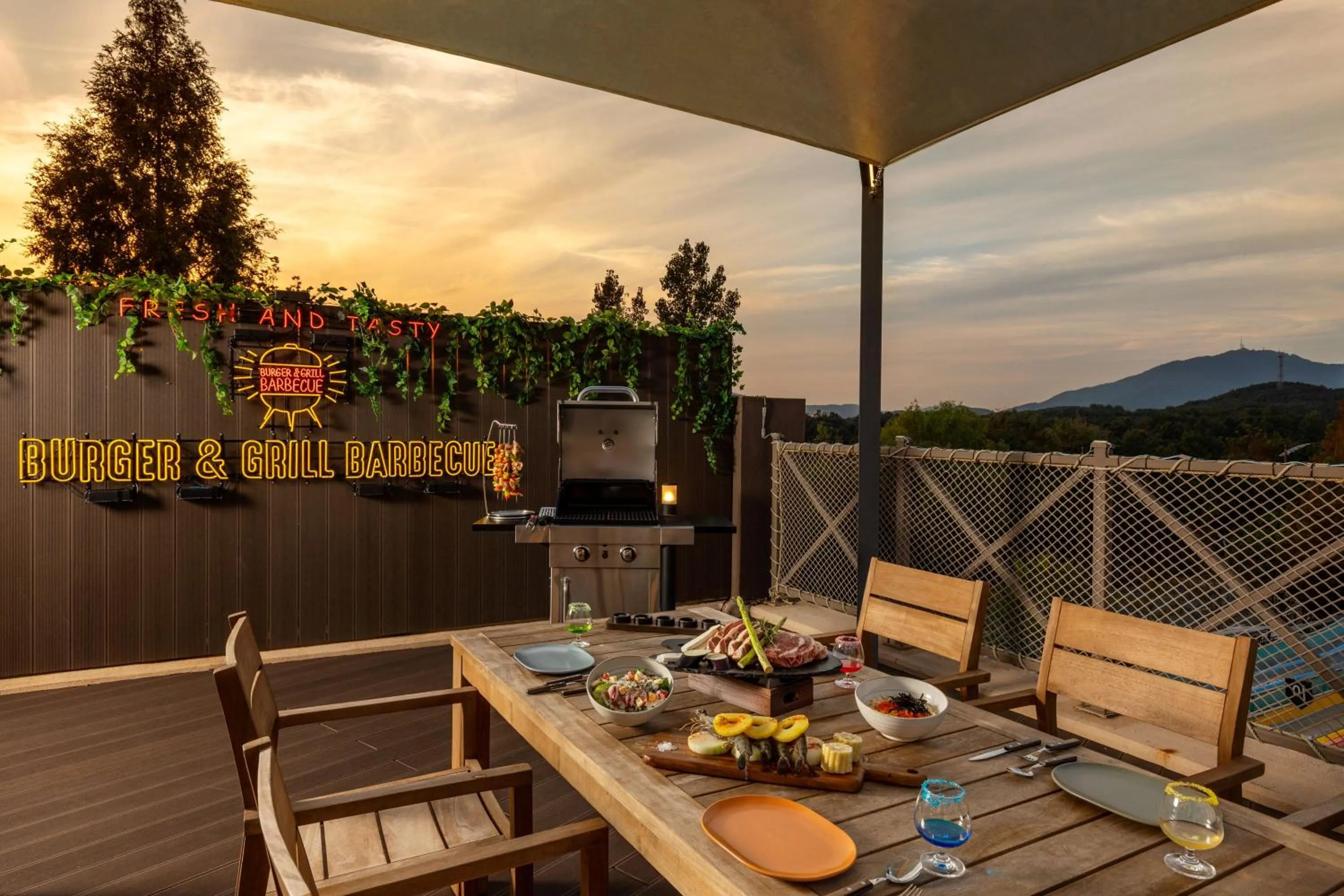 BBQ facilities in Sono Belle Cheonan