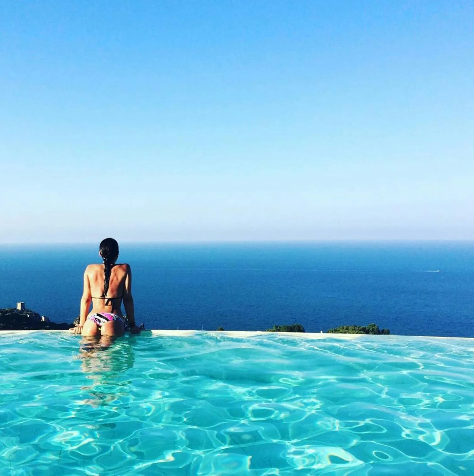 Pool view in Hotel Antica Cascina Del Golfo