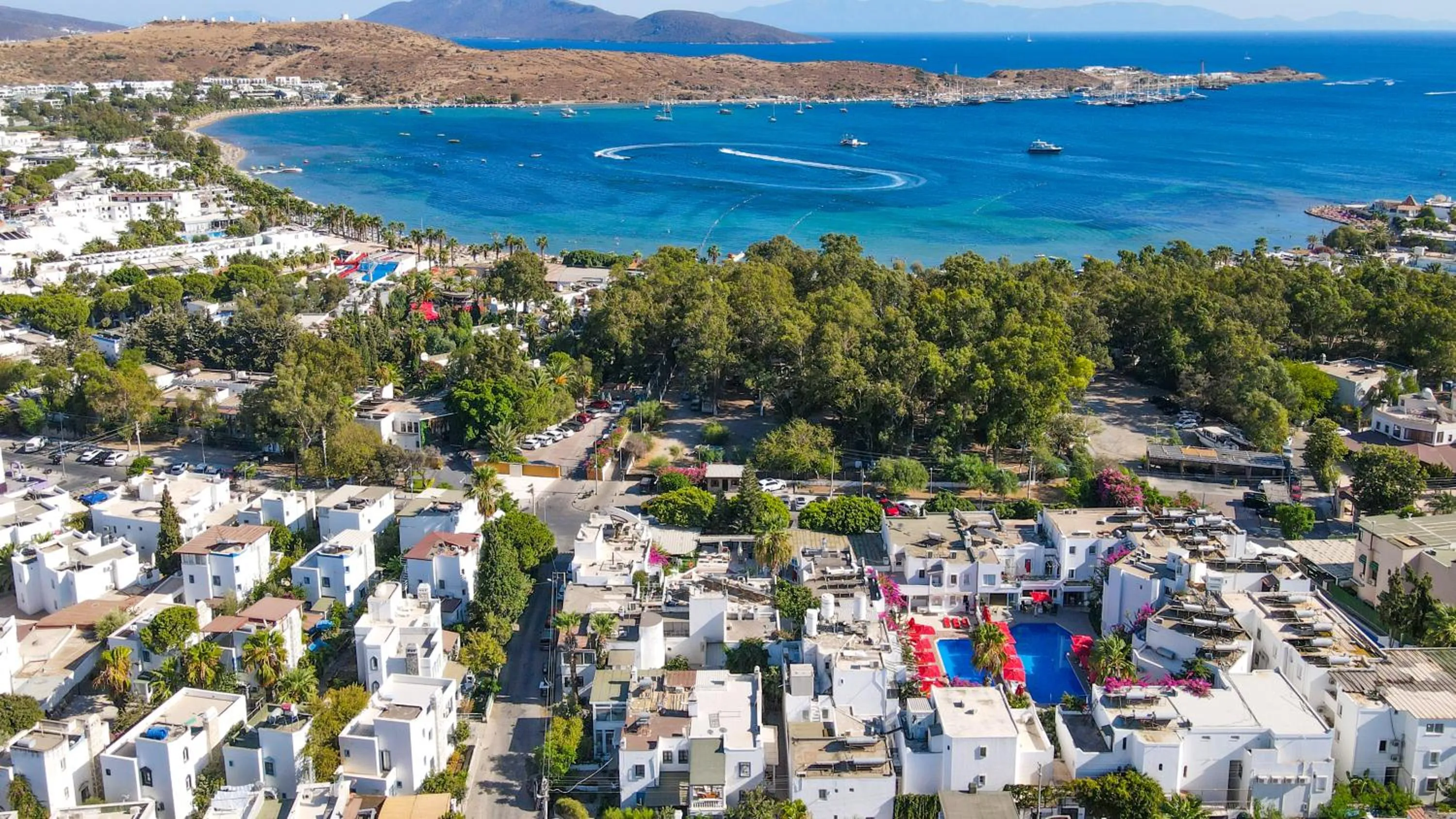 Bird's eye view in The Hello Hotel
