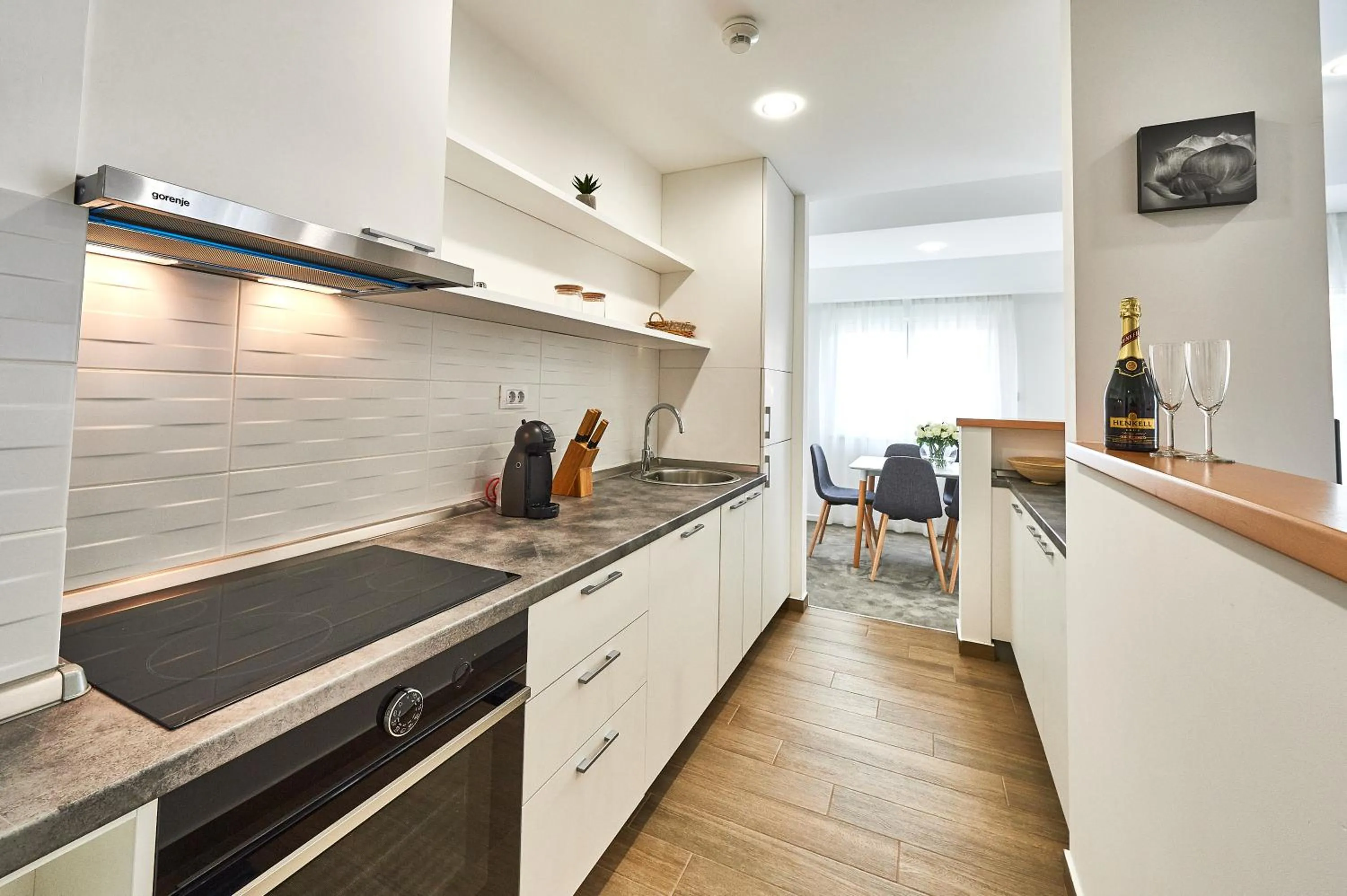 Kitchen or kitchenette in Perla Residence Hotel & SPA