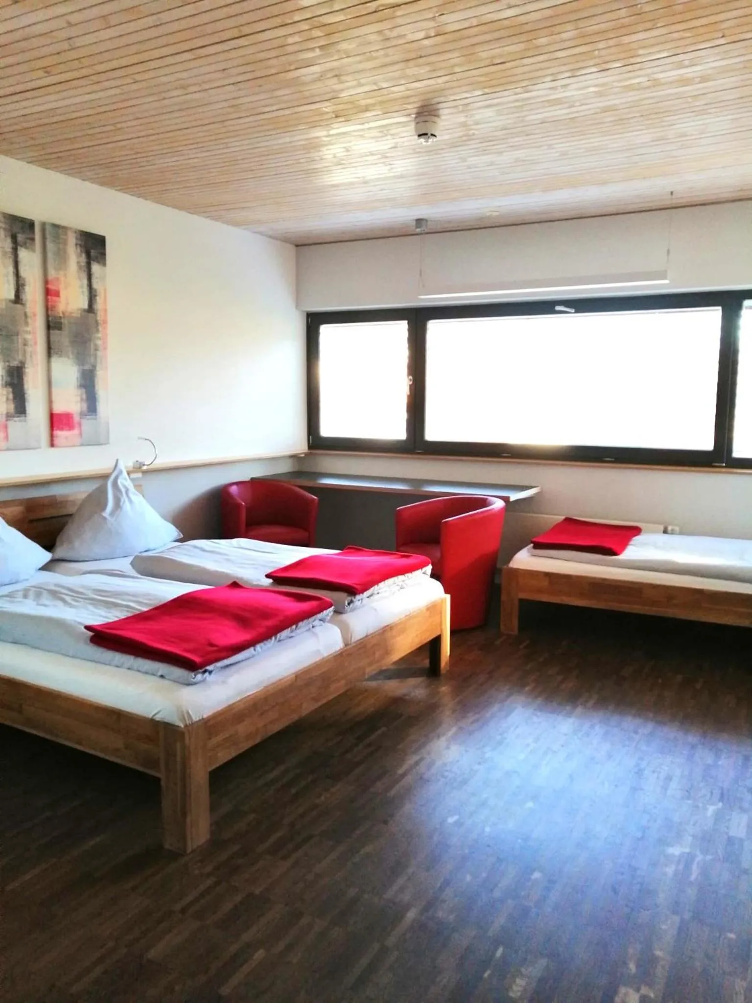 Bed in Bed & Breakfast Rotes Haus