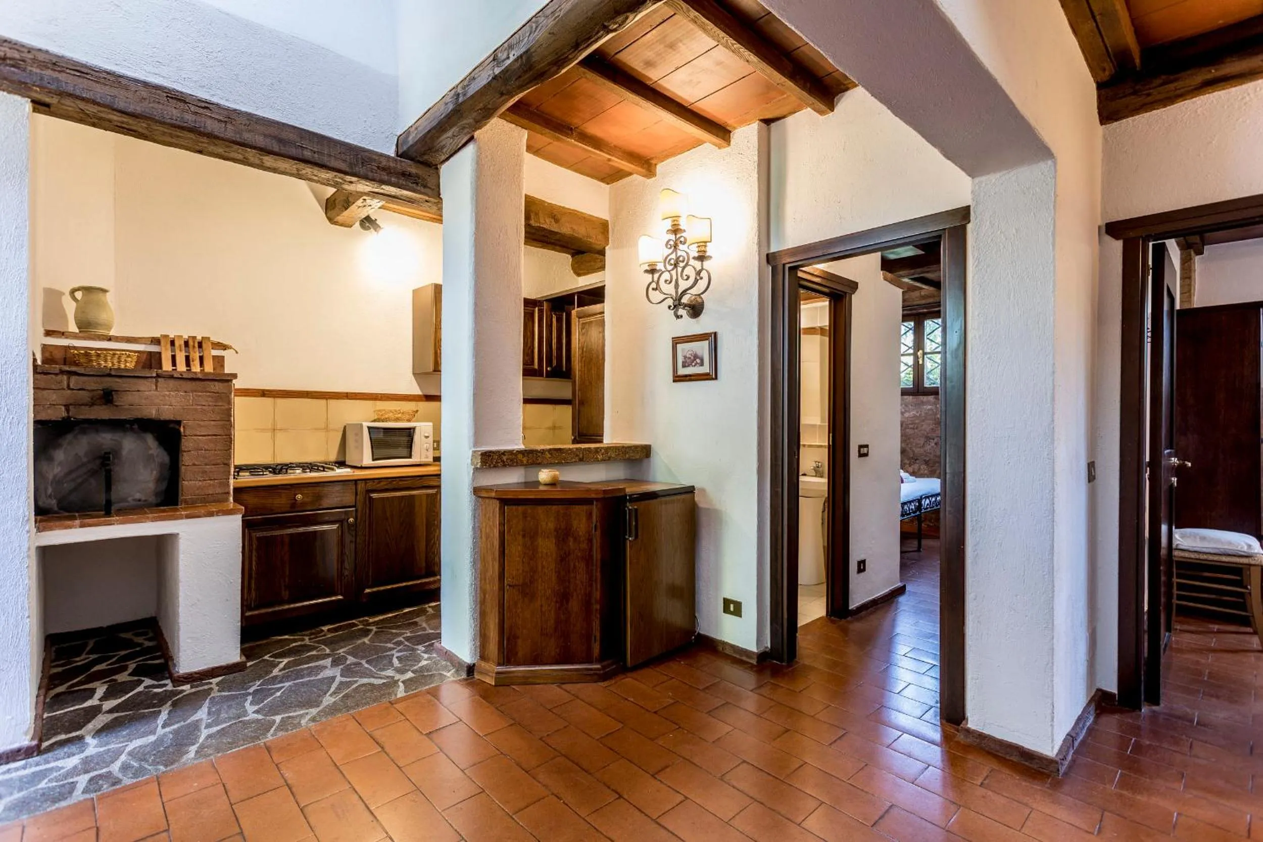 Kitchen or kitchenette in Borgo Il Poggiaccio Residenza Turistico Alberghiera