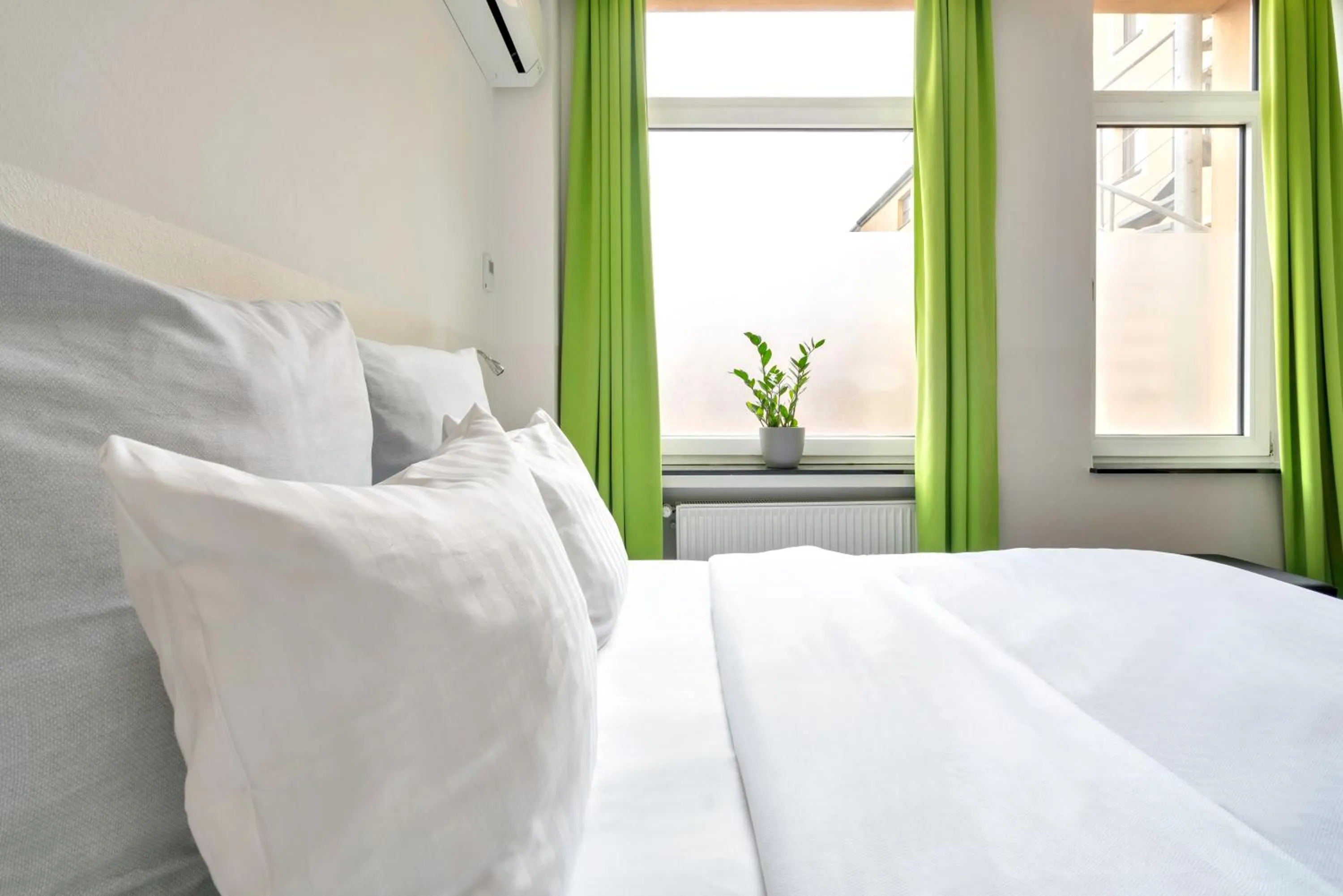 Bedroom, Bed in Design Hotel Wiegand