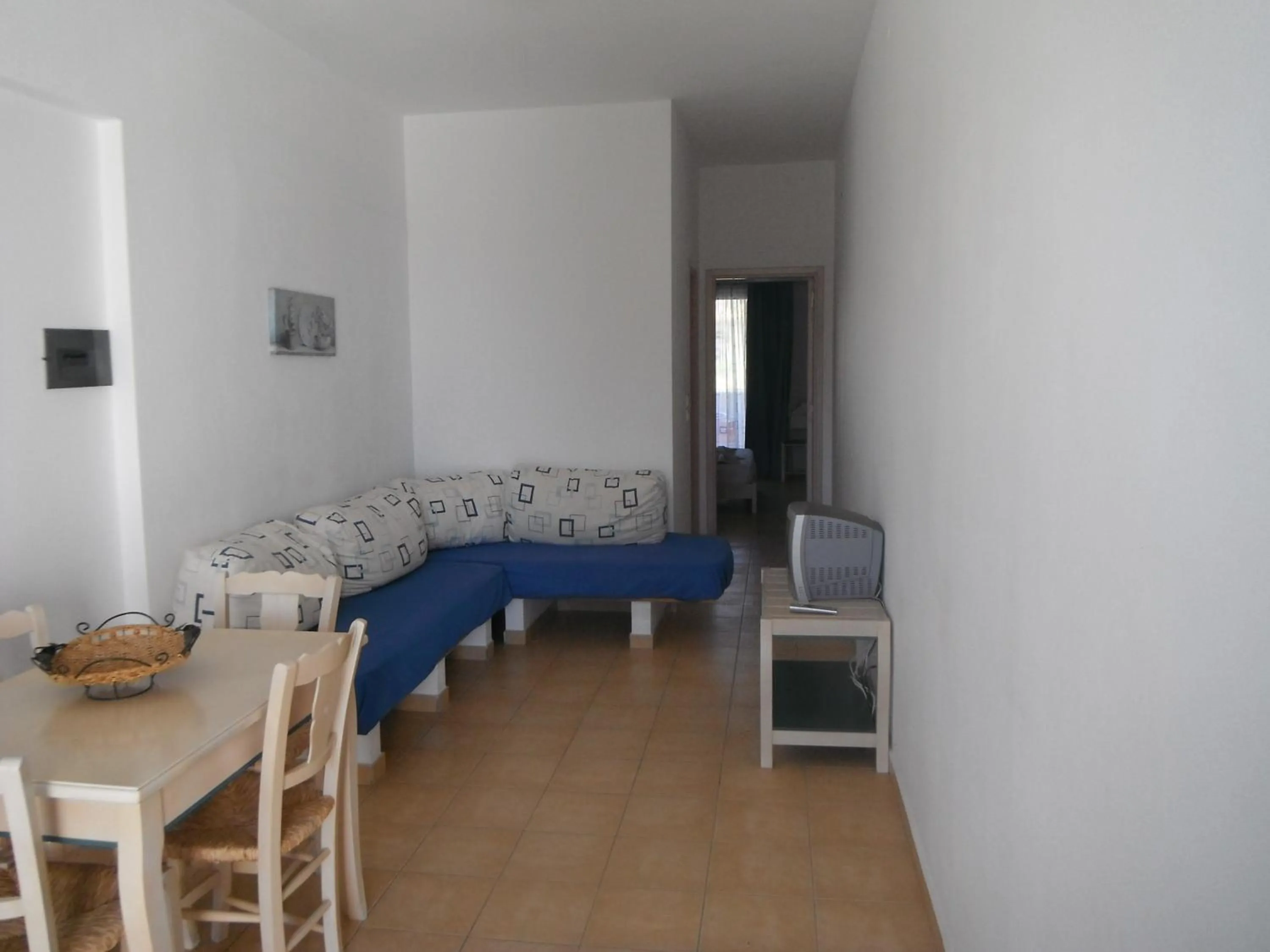 Seating area in Mandorla Apartments