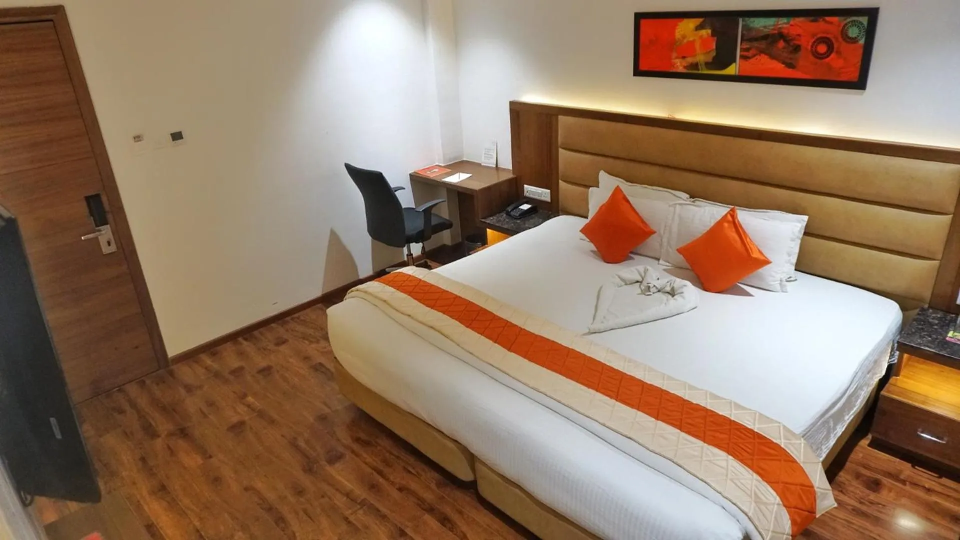 Bed in Kyriad Hotel Gulbarga by OTHPL