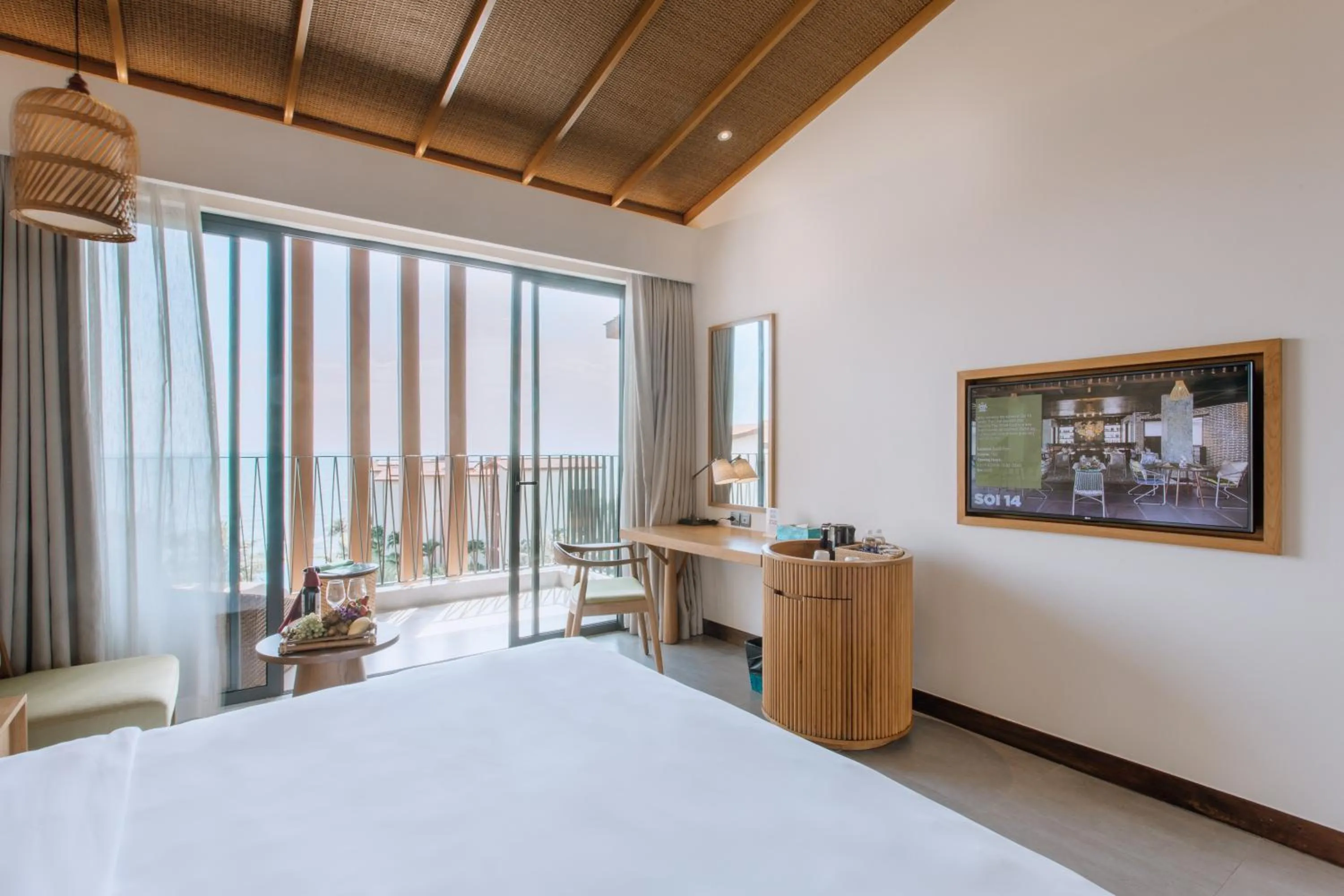 View (from property/room), Bed in Dusit Princess Moonrise Beach Resort