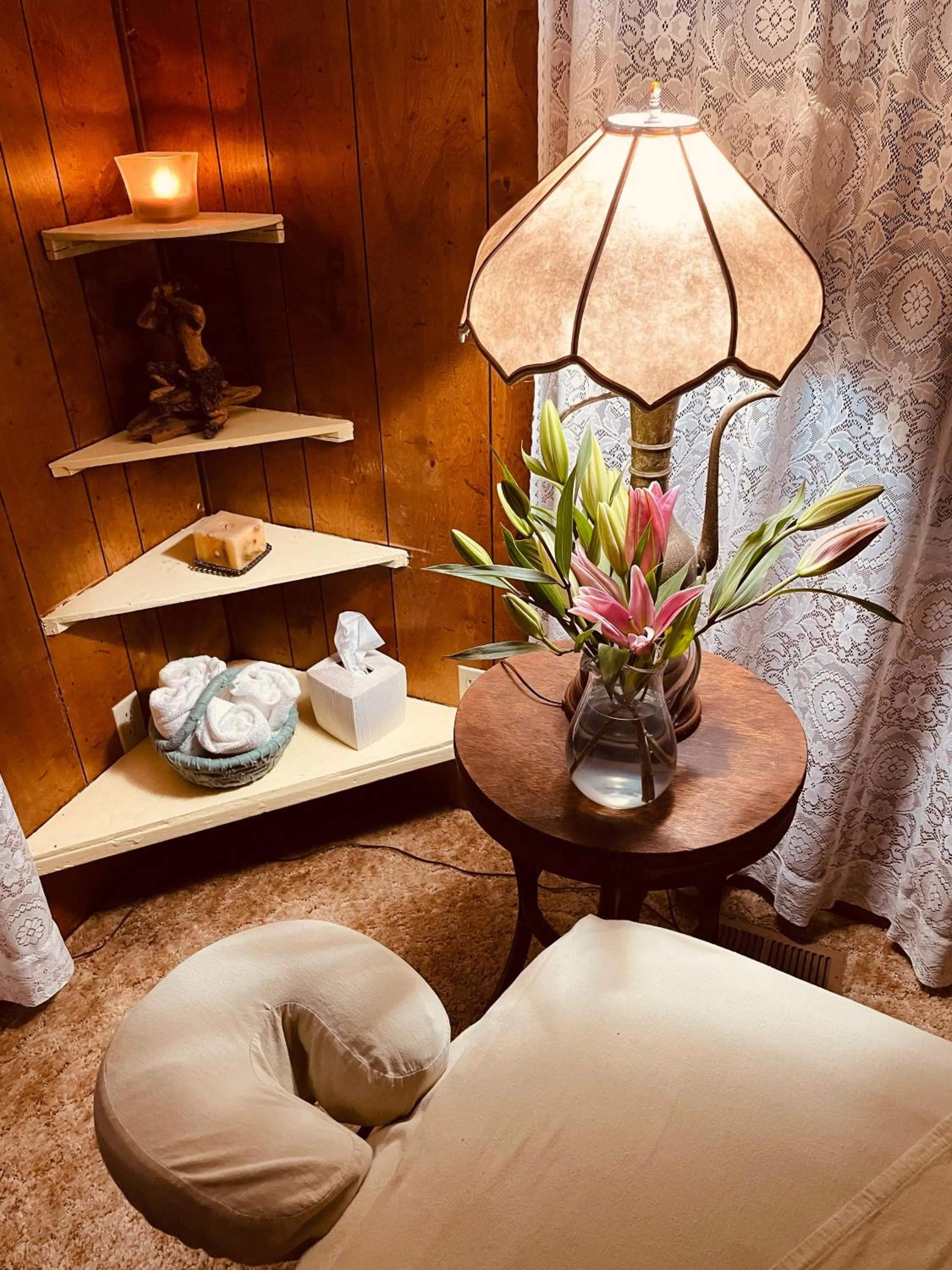 Massage in Backyard Garden Oasis