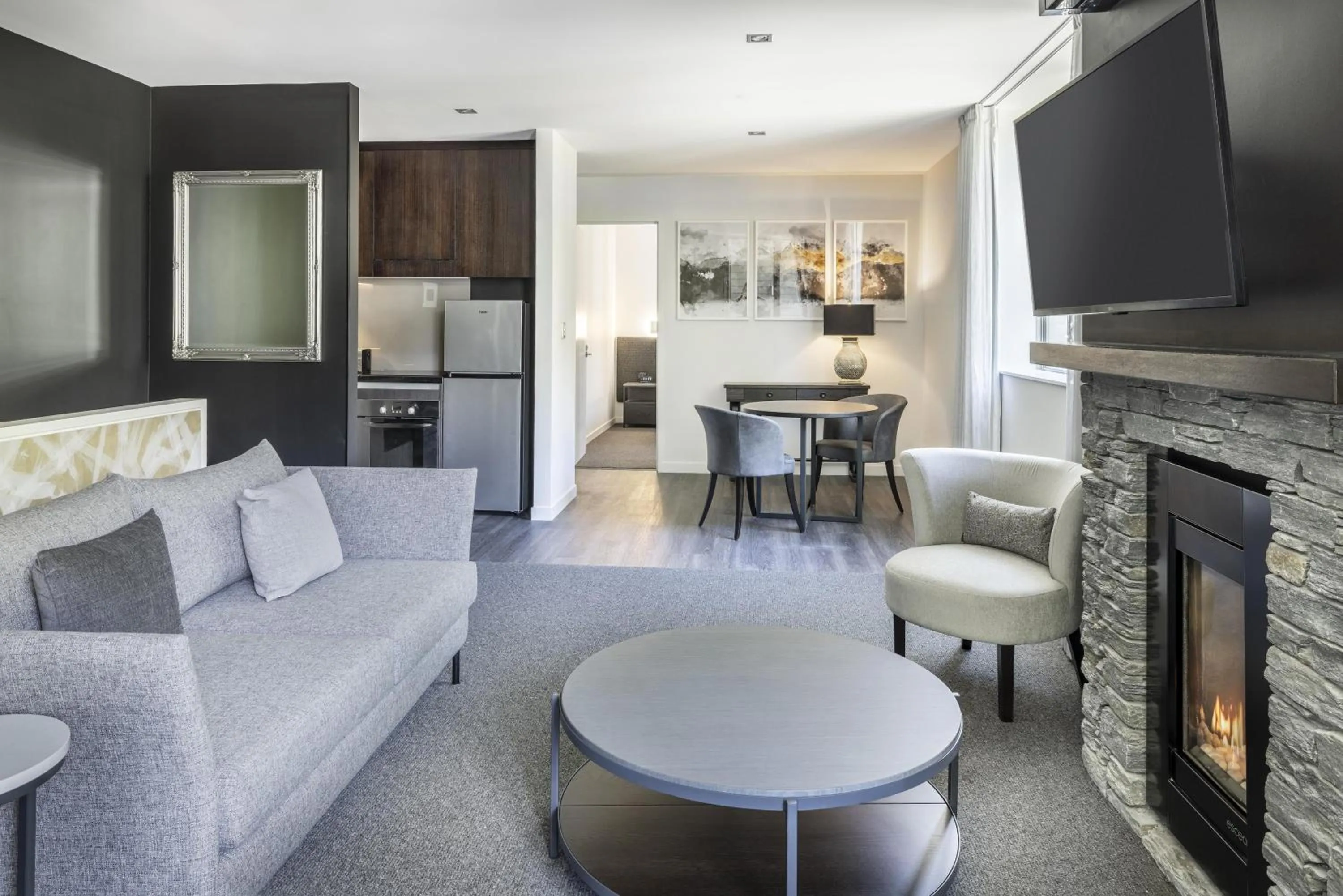 Kitchen or kitchenette in Hilton Queenstown Resort & Spa