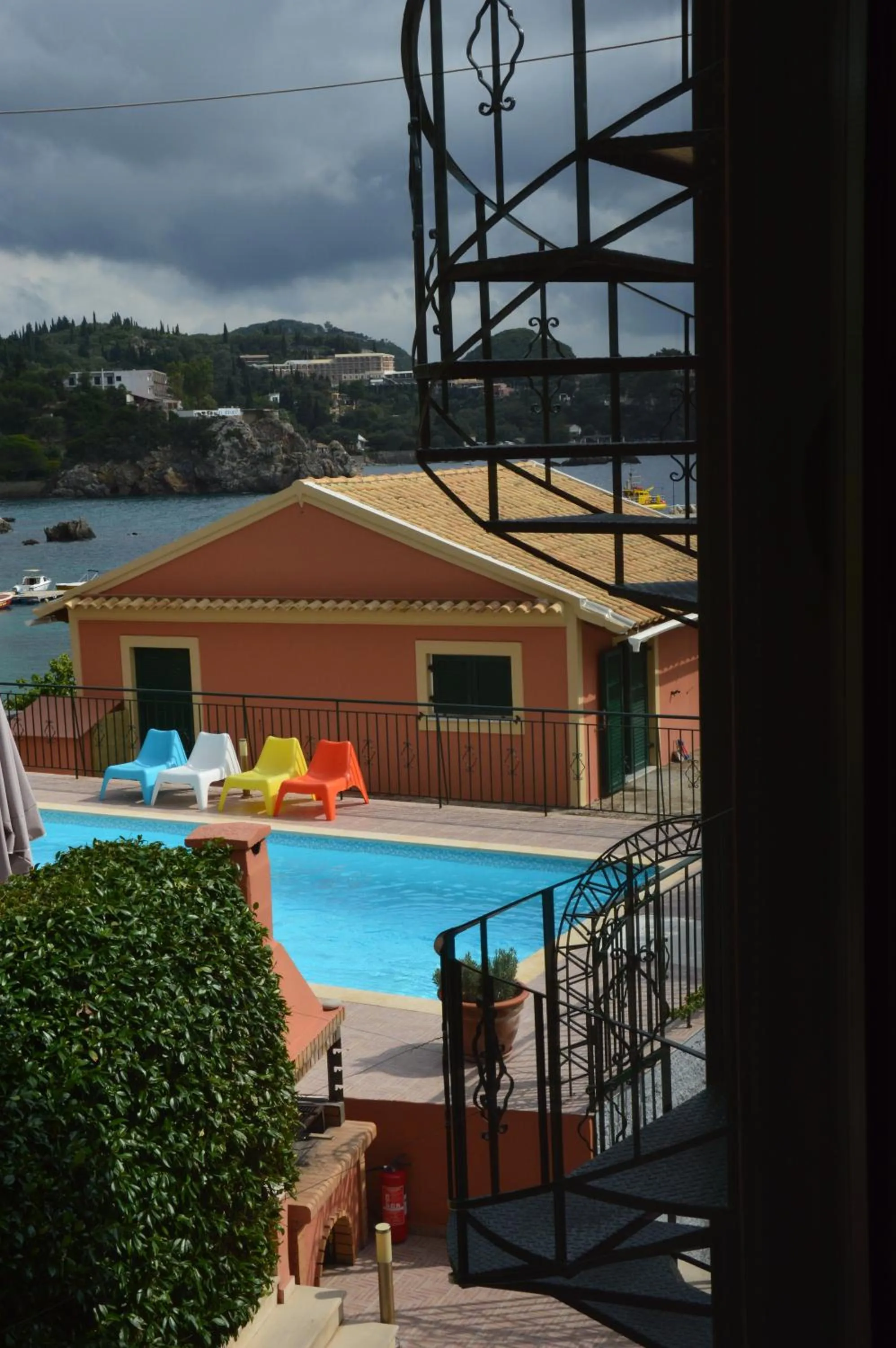 Garden view in Akis Apartments