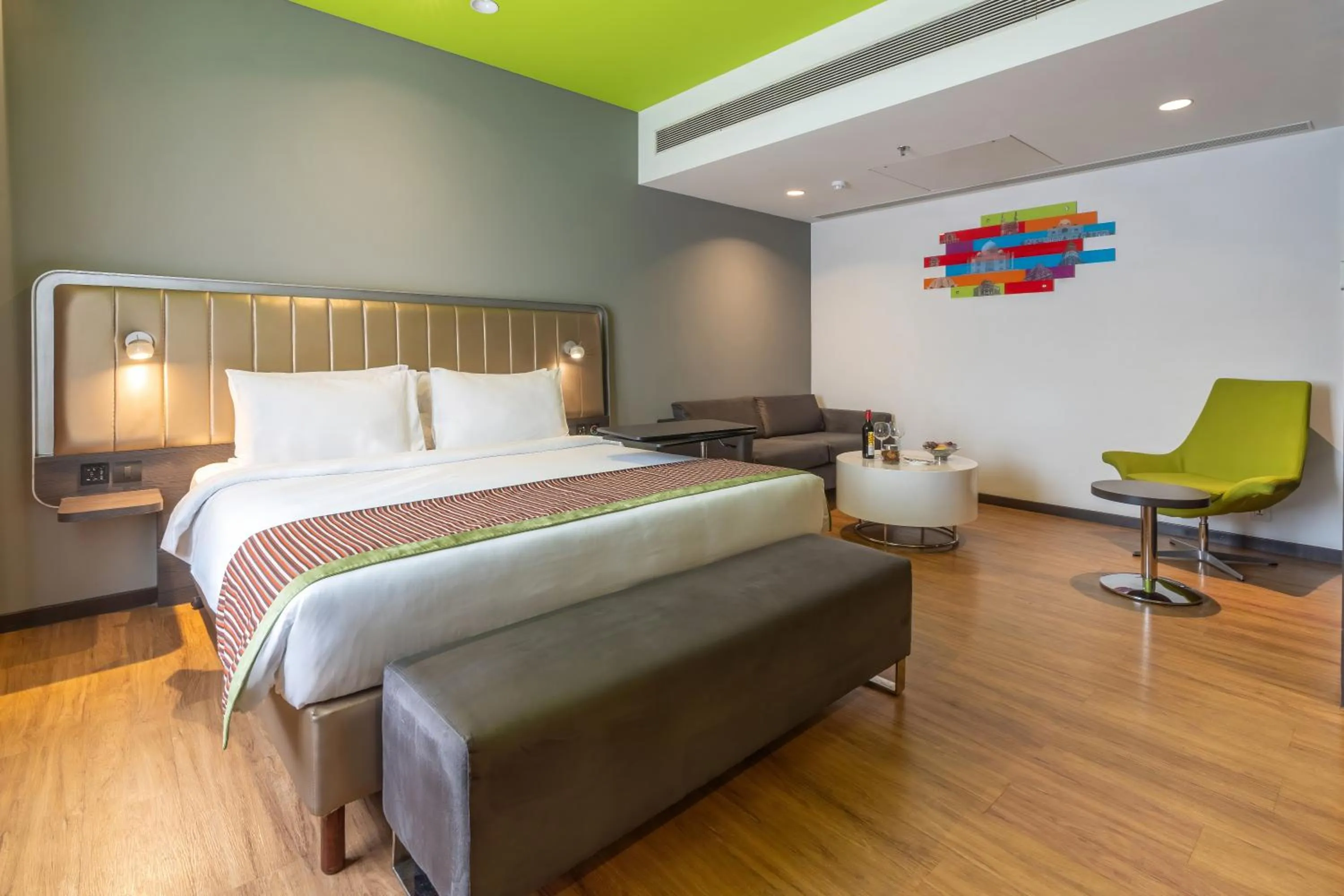 View (from property/room), Bed in Park Inn by Radisson,South Delhi