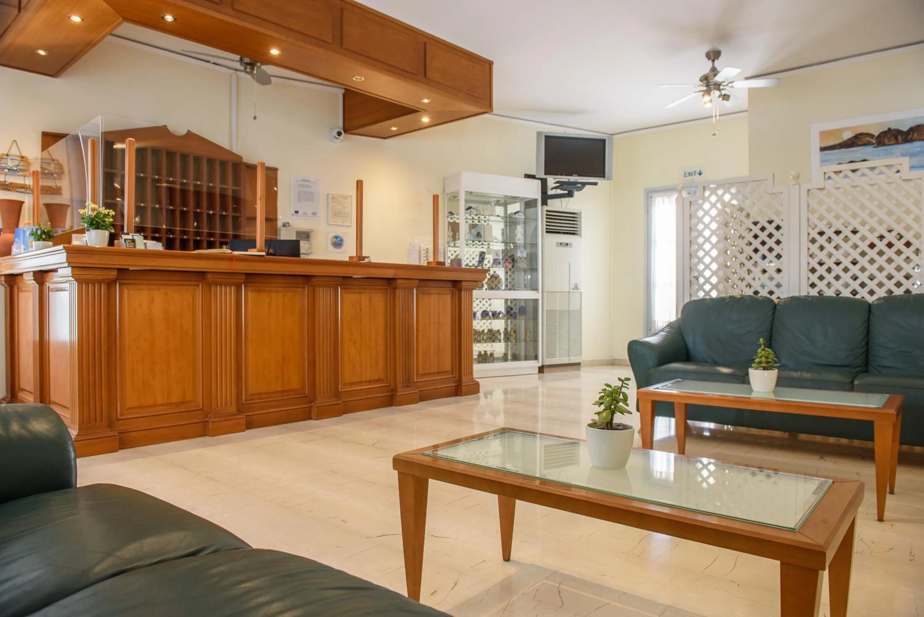 Lobby or reception in Glaros Hotel