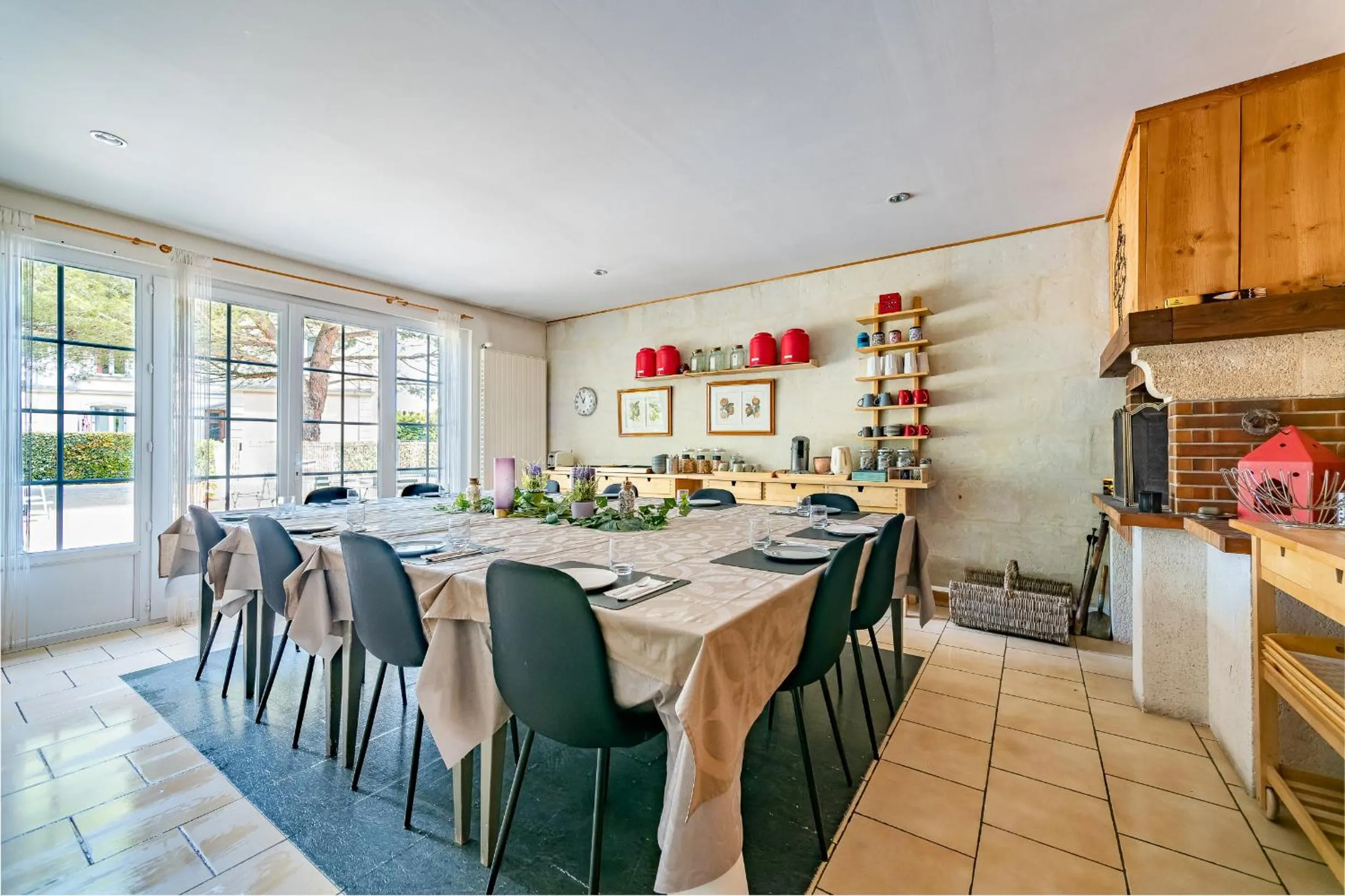 Dining area in Maison d'hôtes Villa Richelieu
