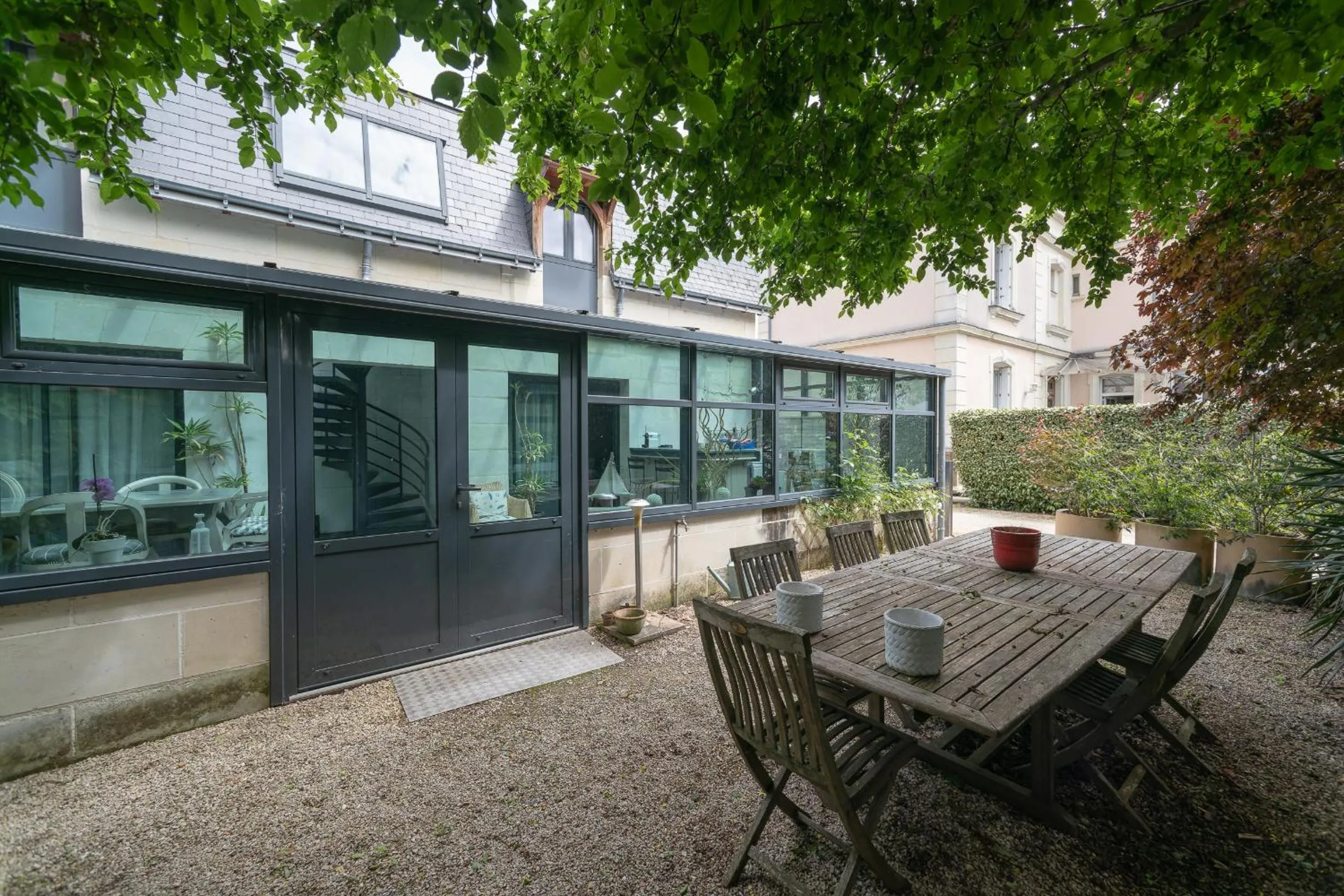 Patio in Maison d'hôtes Villa Richelieu