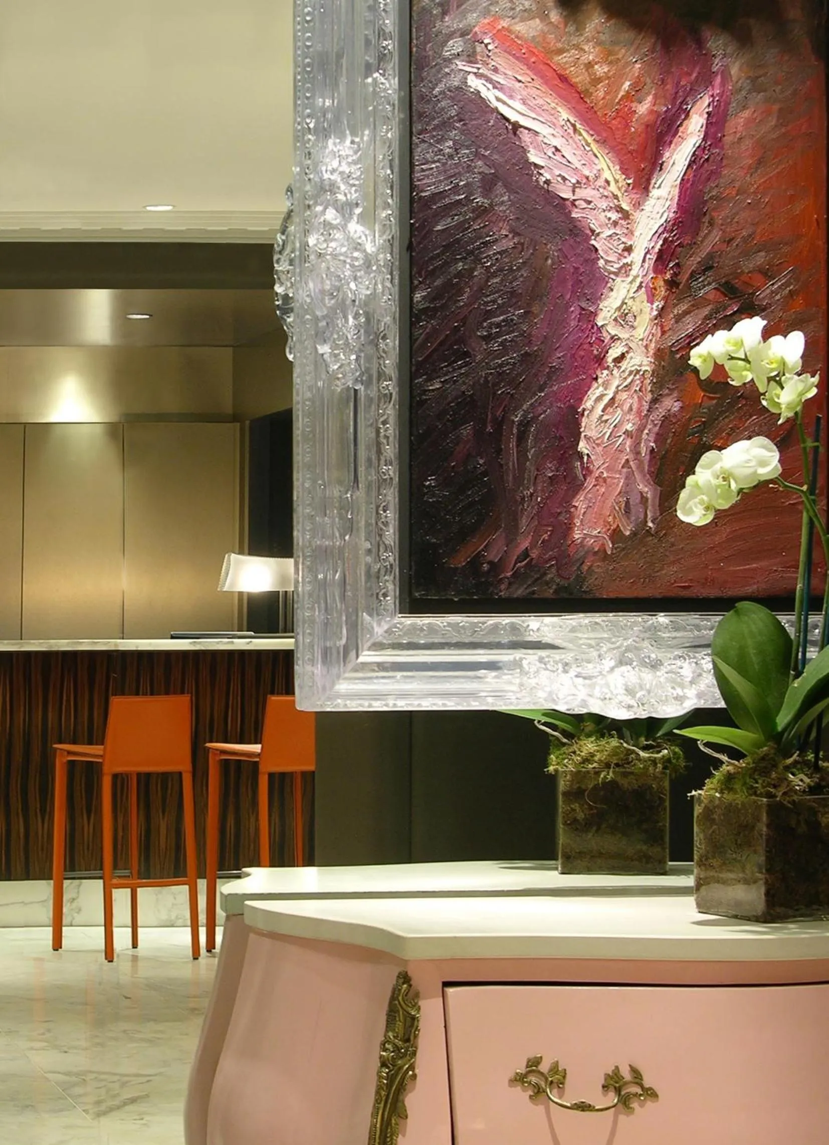 Decorative detail in The Mandeville Hotel