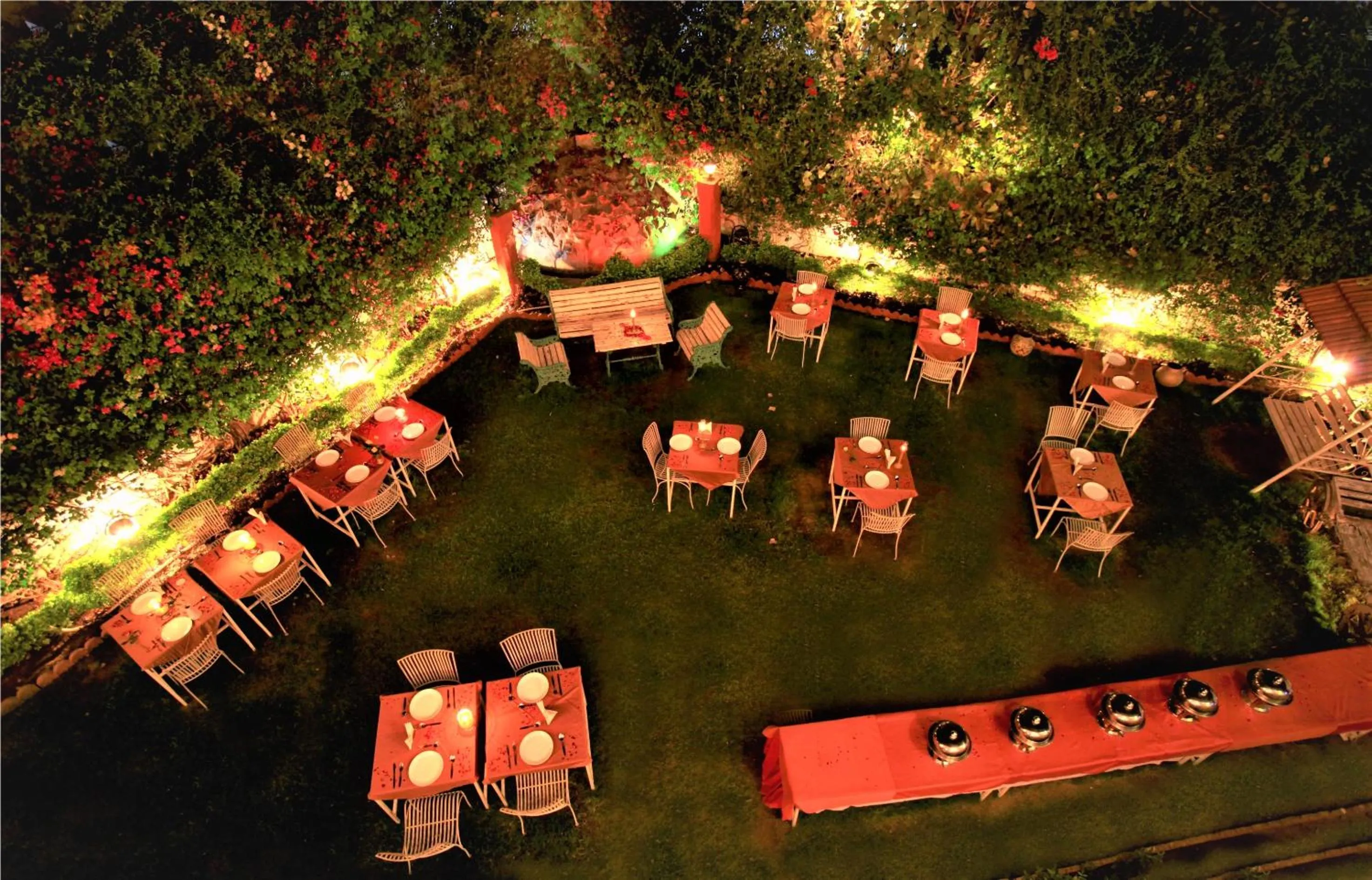 Garden view in The Kothi Heritage