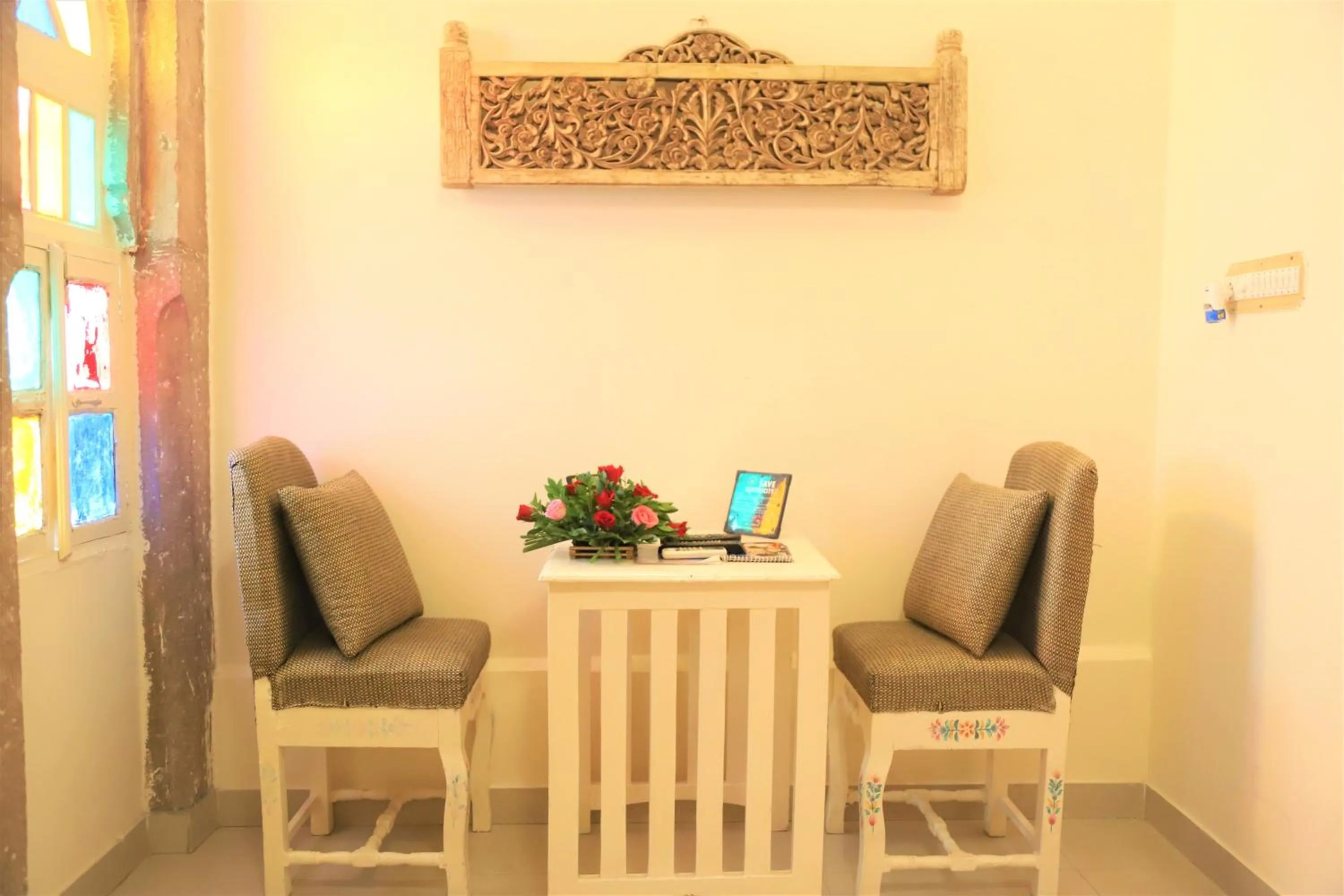 Seating area in The Kothi Heritage