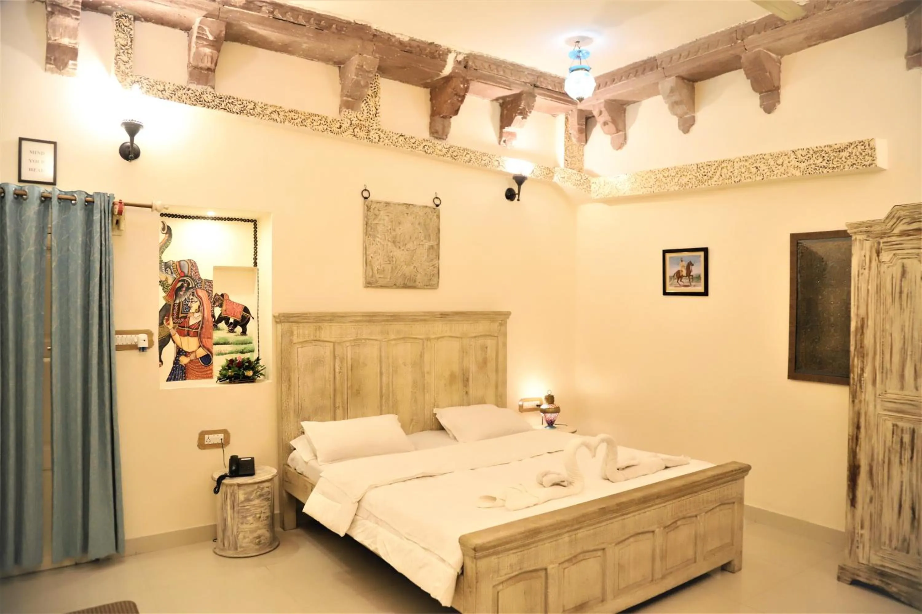 Bedroom, Bed in The Kothi Heritage