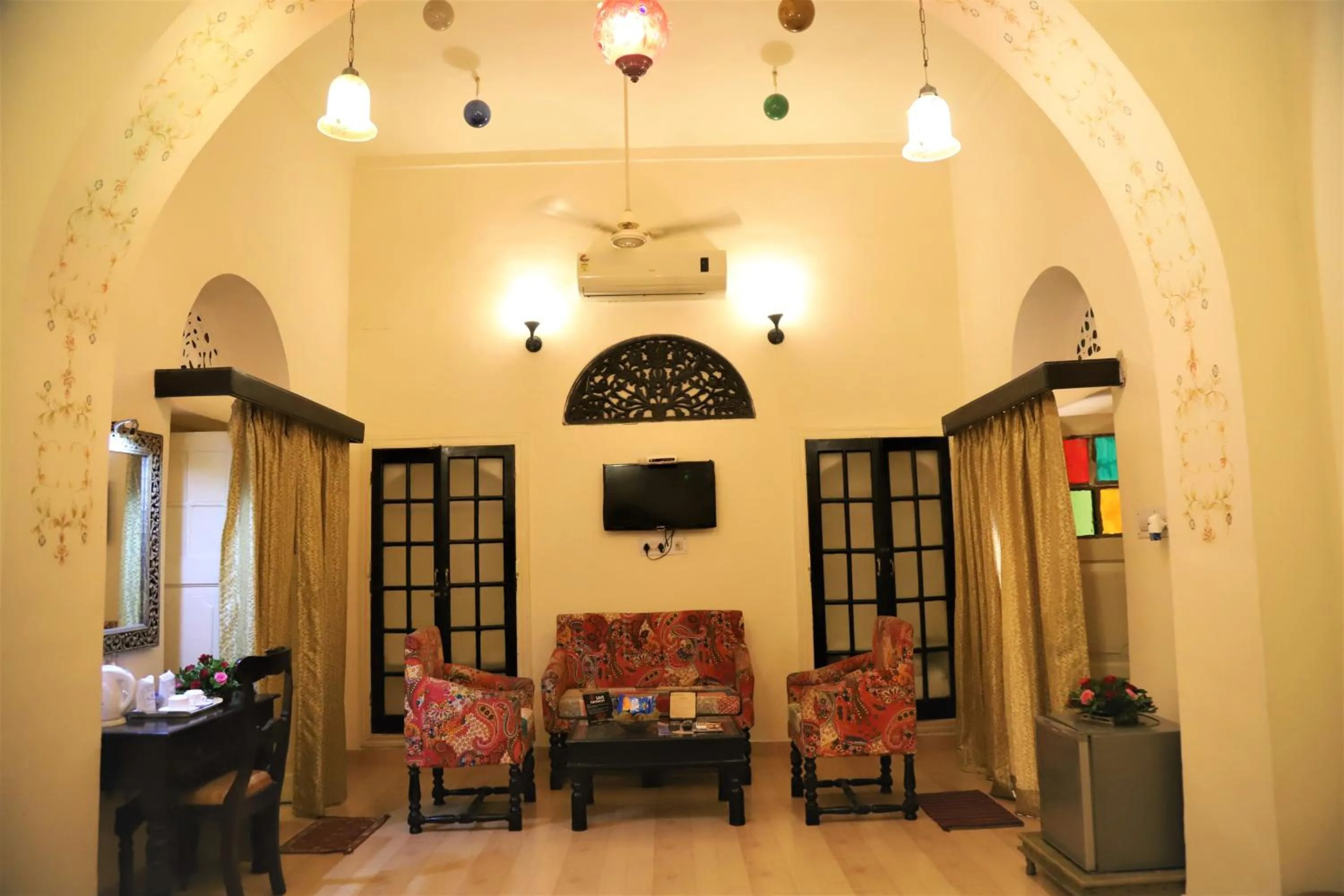 Seating area in The Kothi Heritage