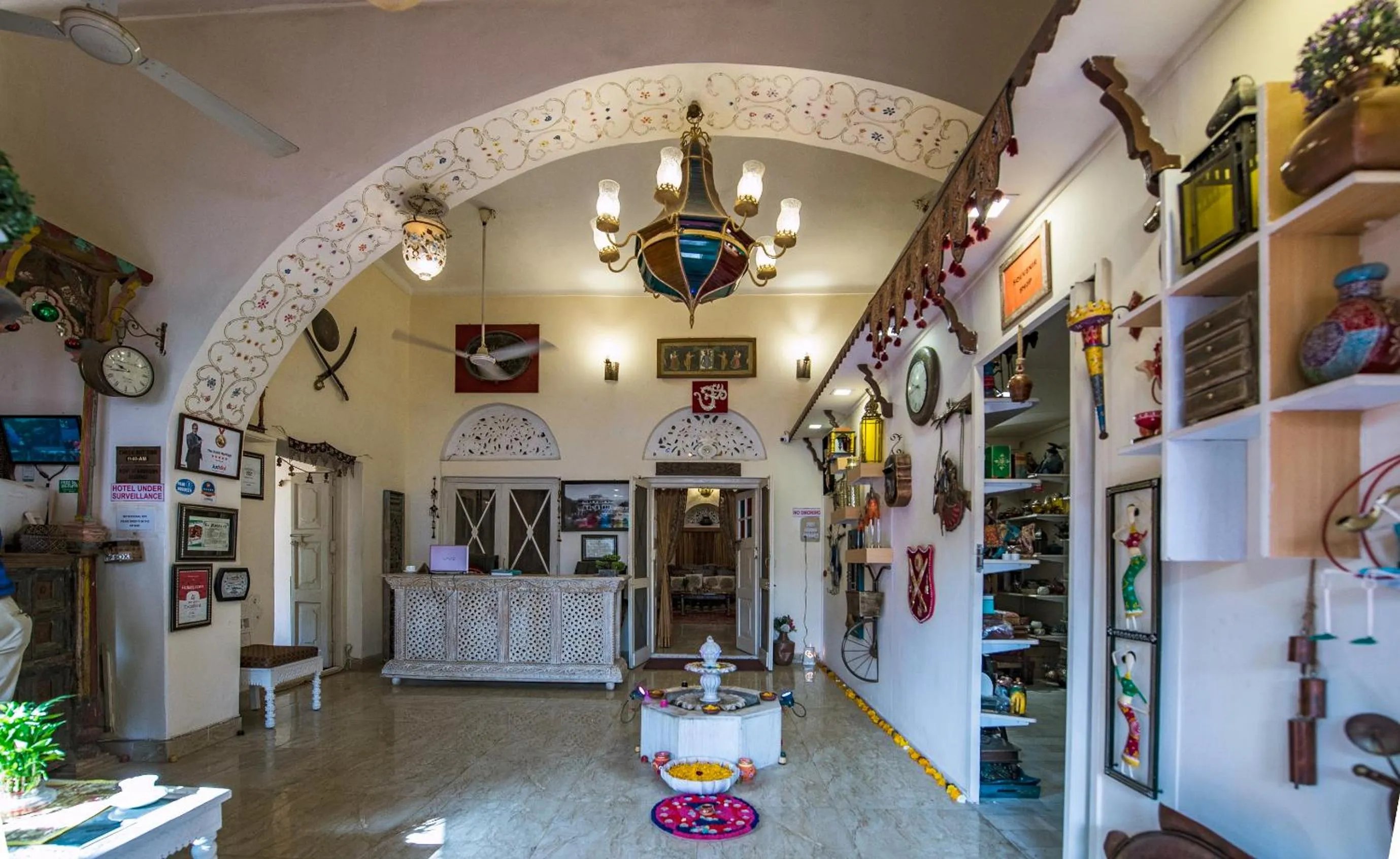 Lobby or reception in The Kothi Heritage