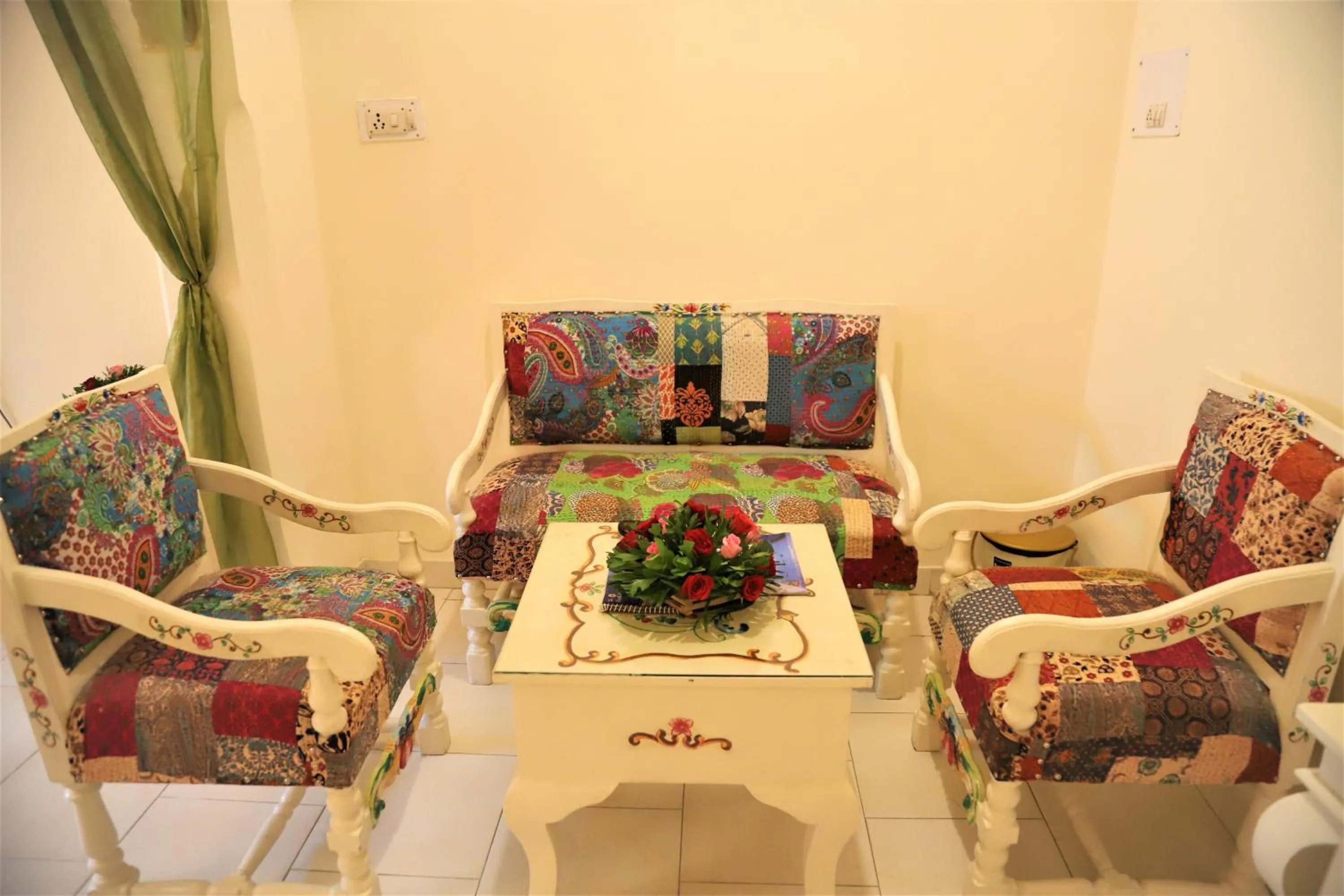Seating area in The Kothi Heritage