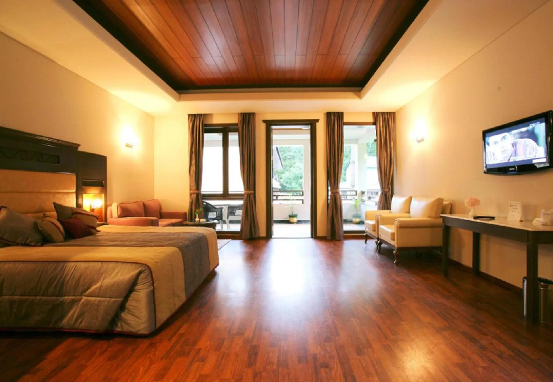 TV and multimedia, Bed in Vikram Vintage Inn