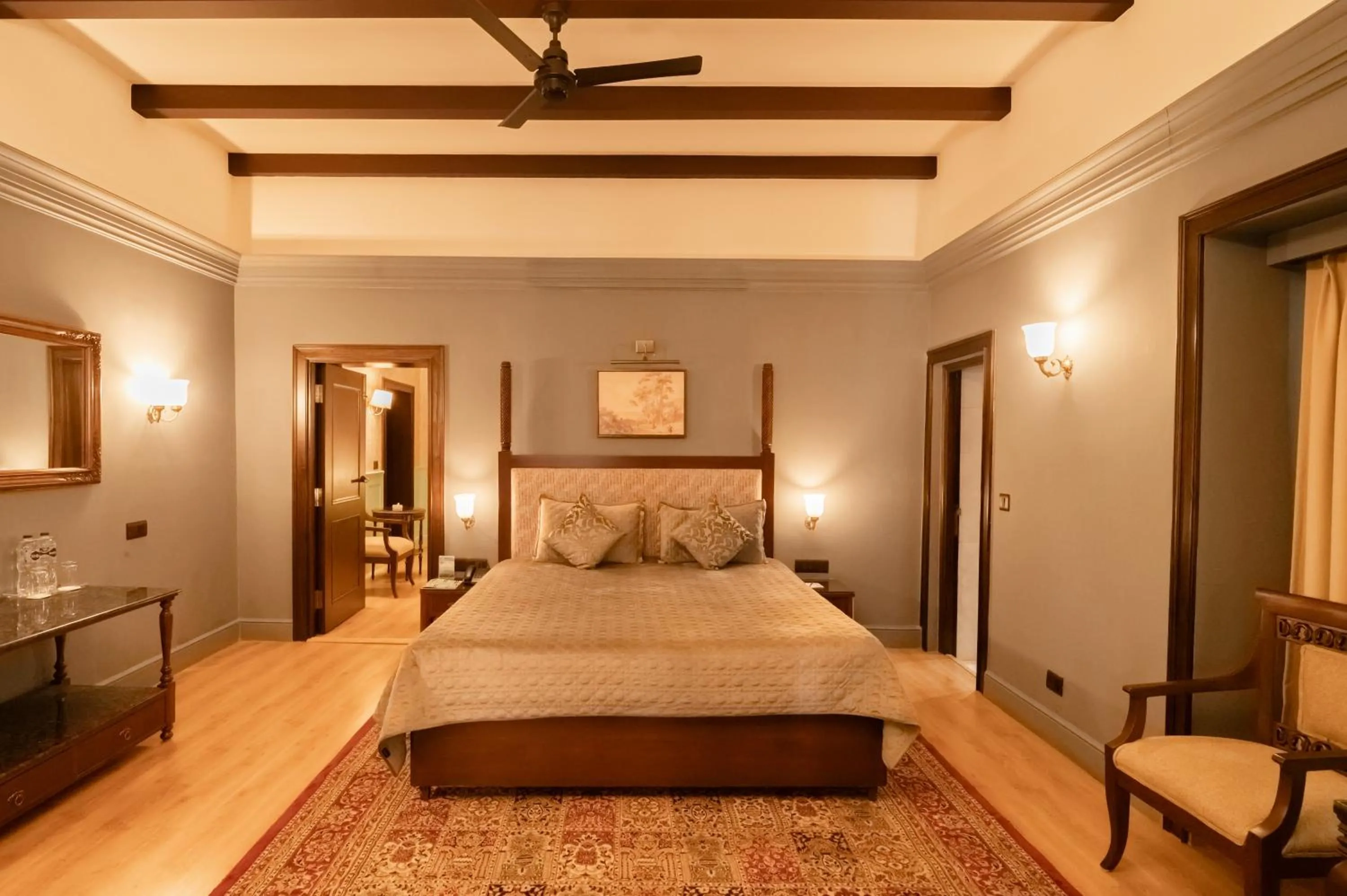 Bed in Vikram Vintage Inn