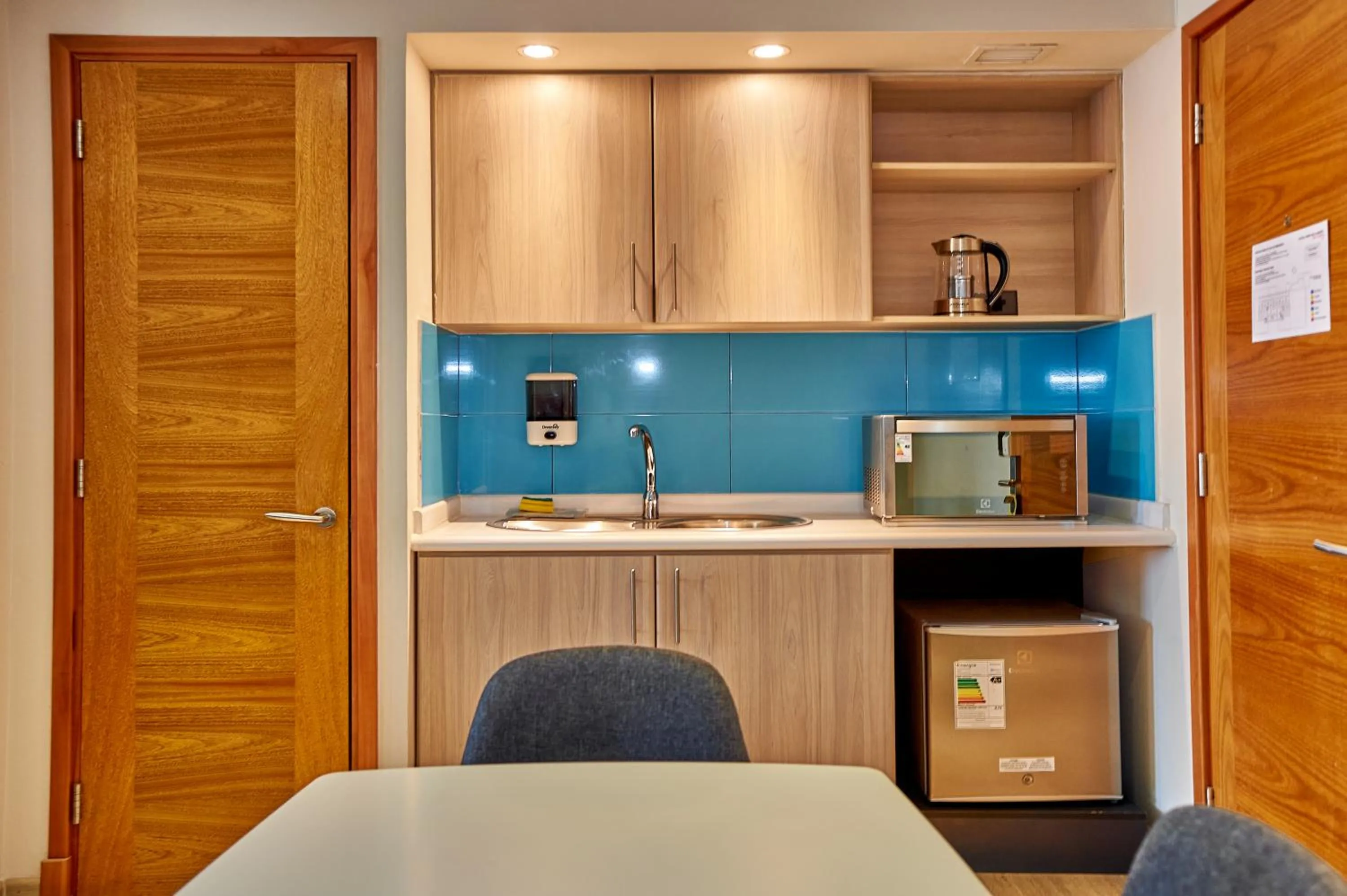 Kitchen or kitchenette in Hotel Diego de Almagro Talca Express