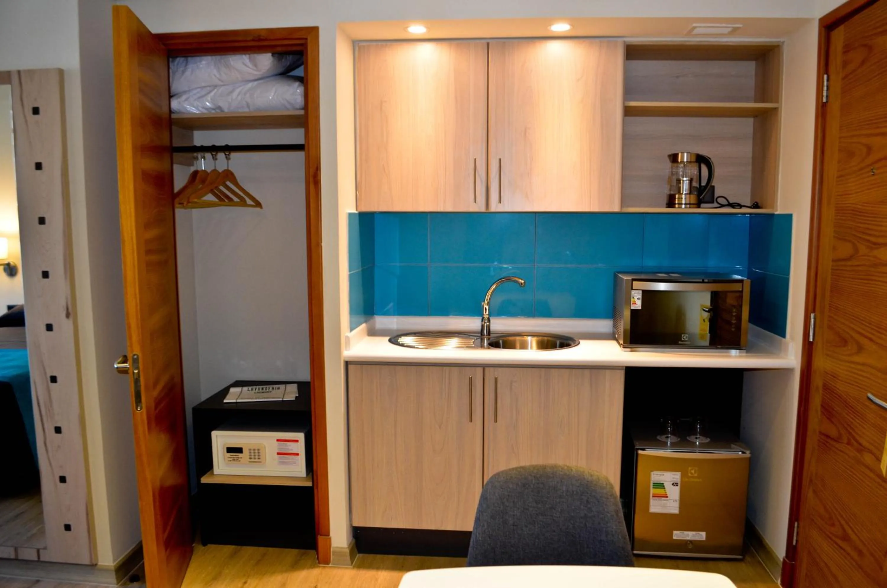 Kitchen or kitchenette in Hotel Diego de Almagro Talca Express