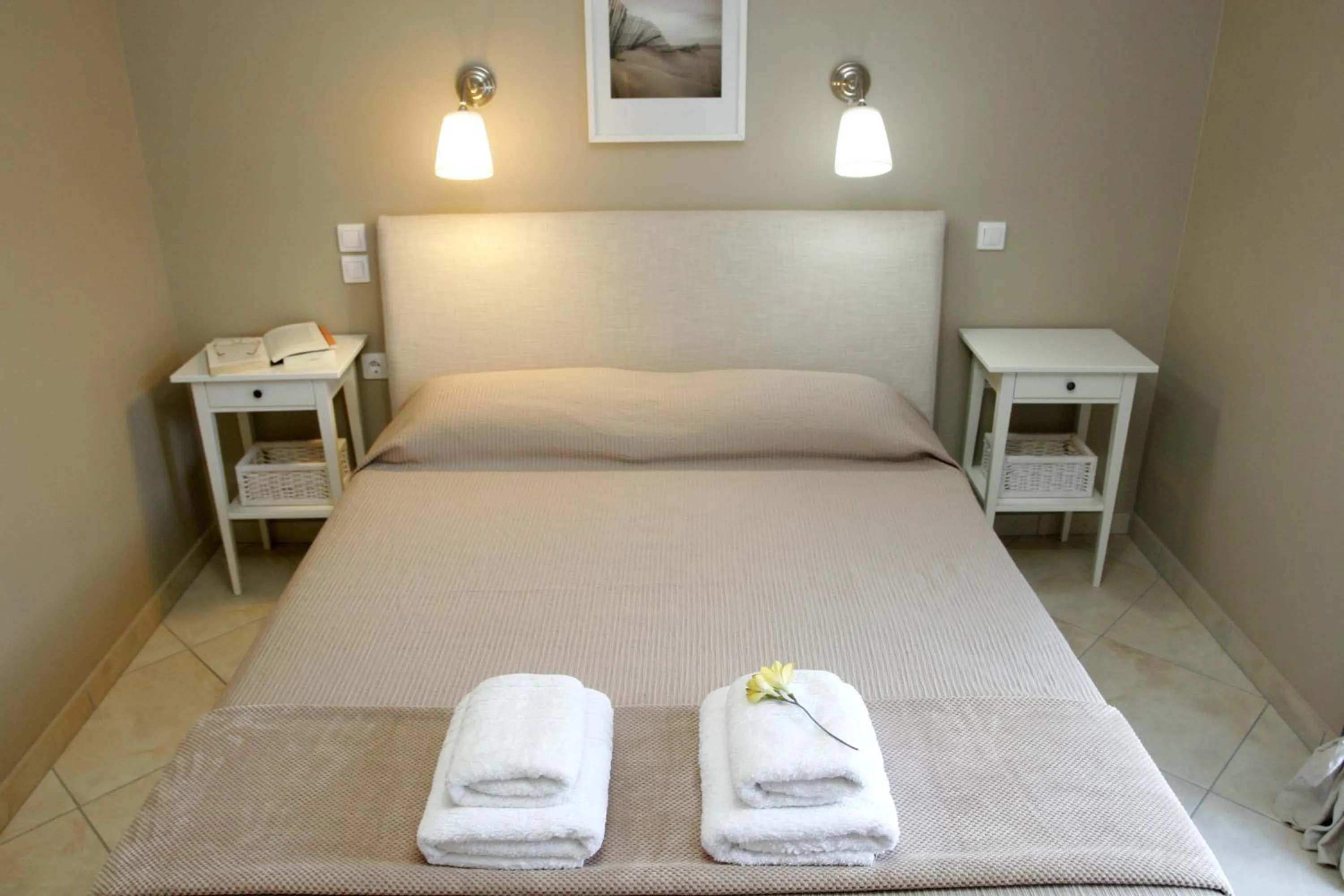 Bed in Boutique Hotel Iasmos