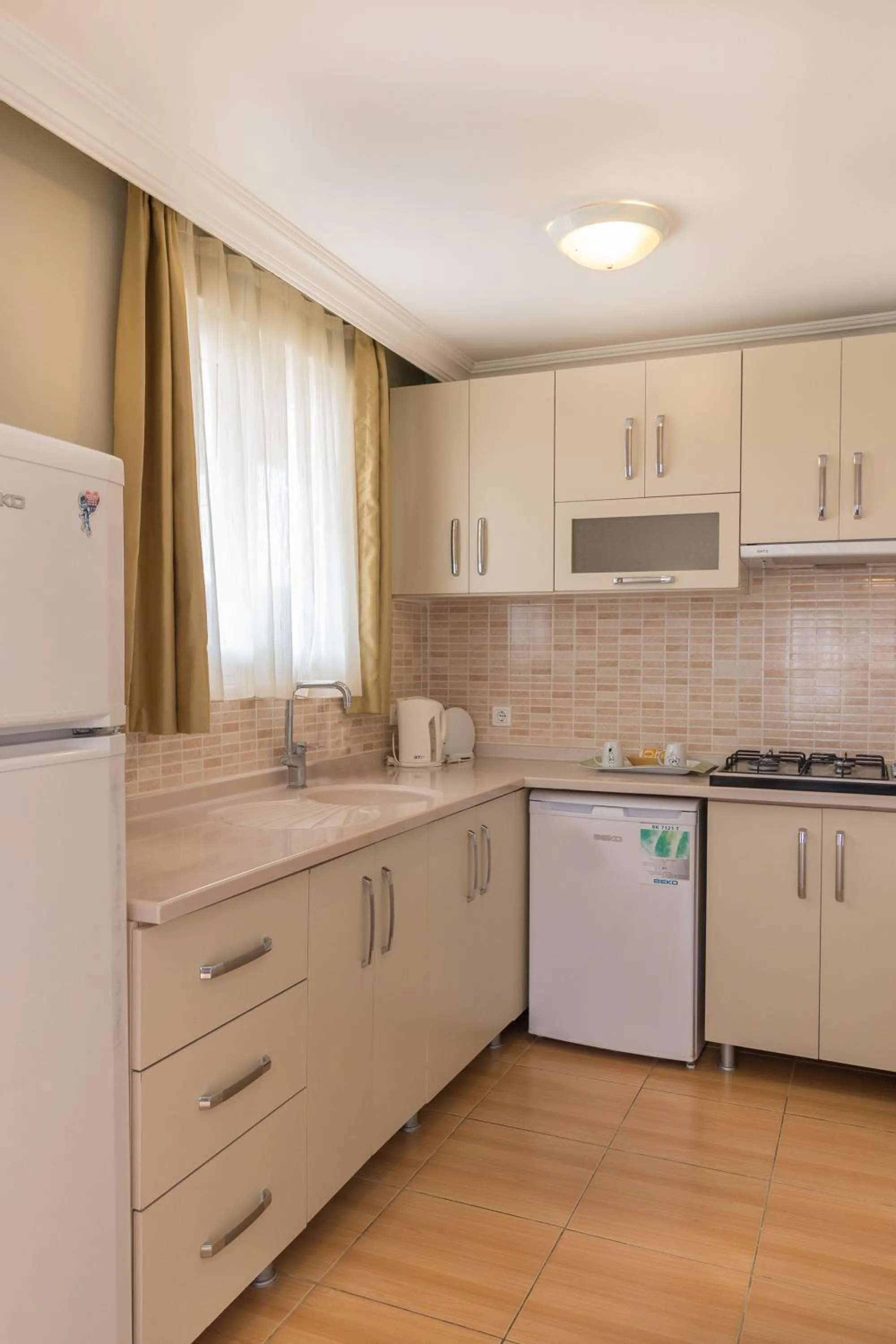 Kitchen or kitchenette in Hotel Dost