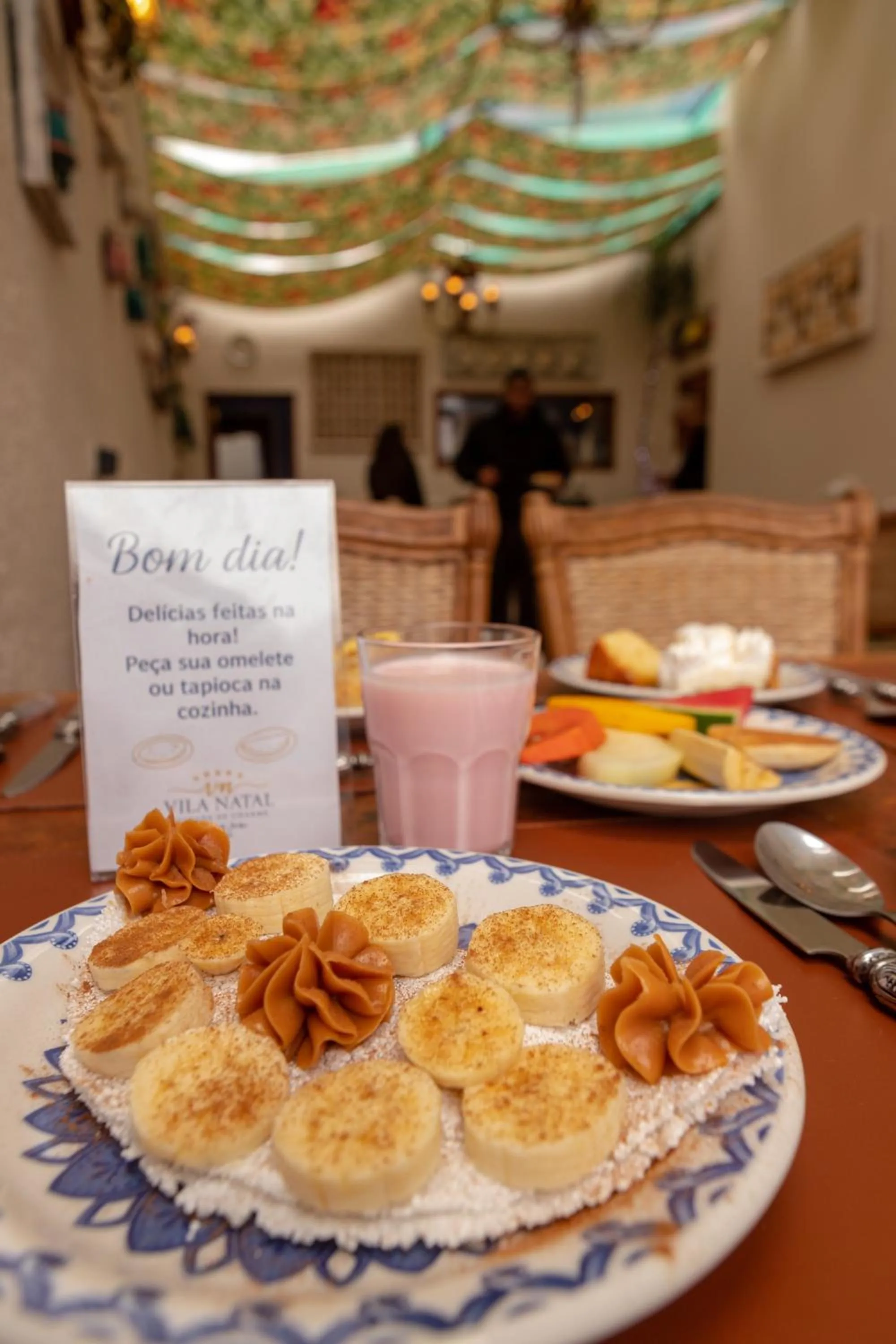 Food and drinks in Pousada de Charme Vila Natal