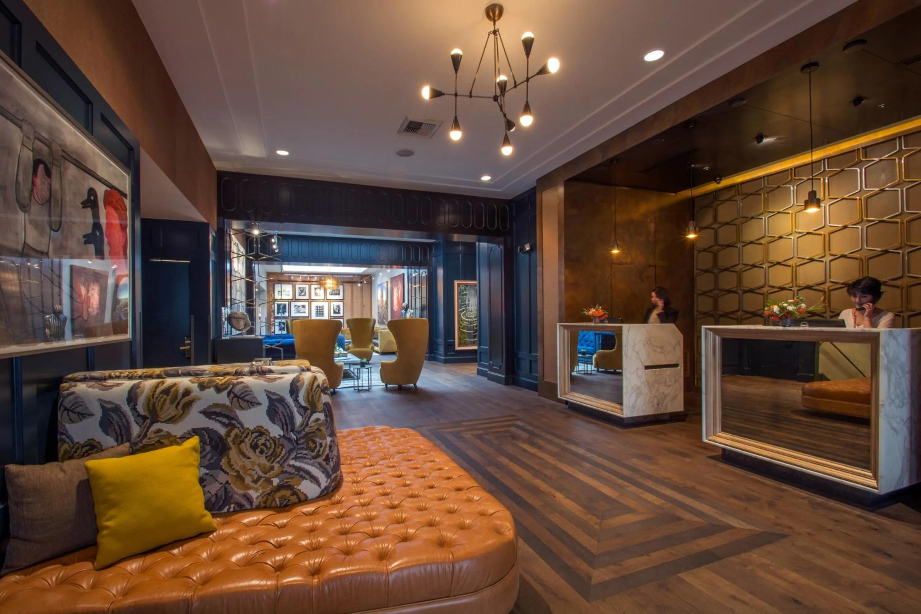 Lobby or reception in Hotel Lucia