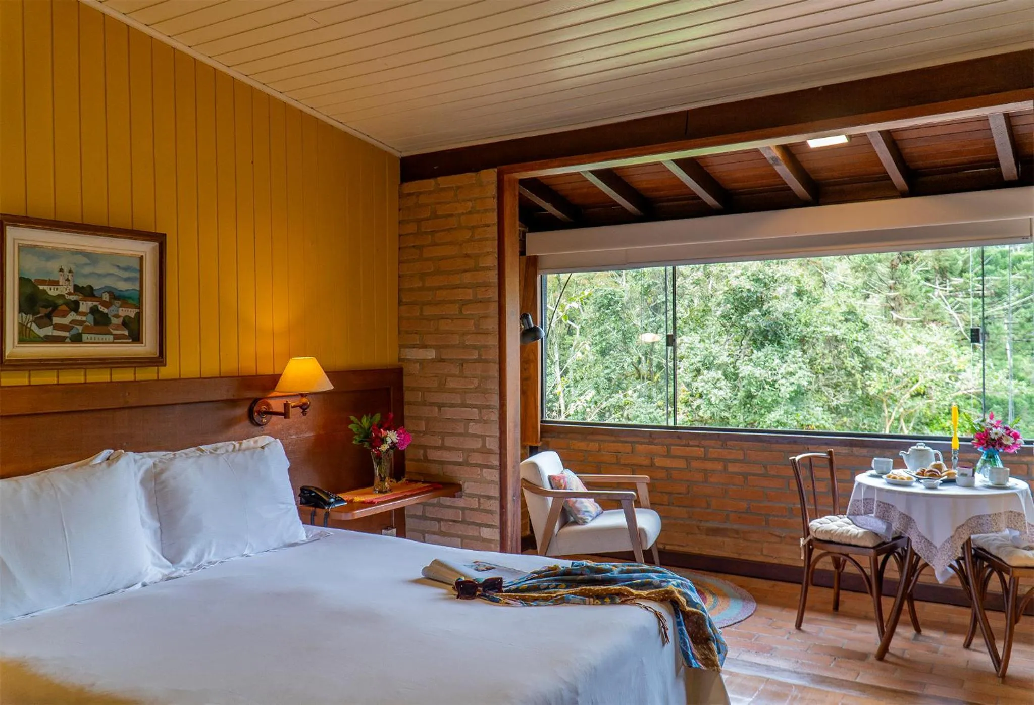 Bed in Pousada Tijupá