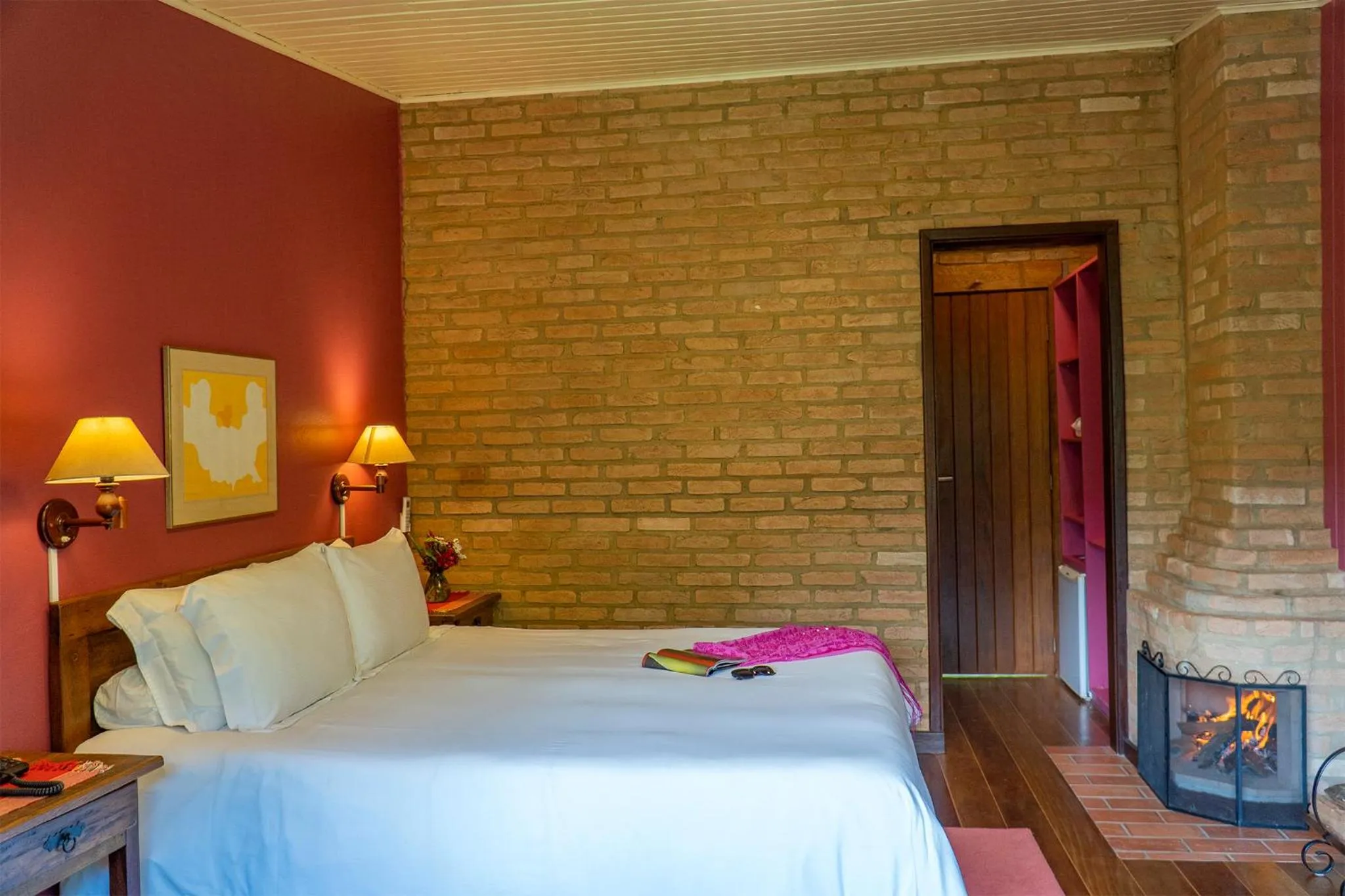 Bed in Pousada Tijupá