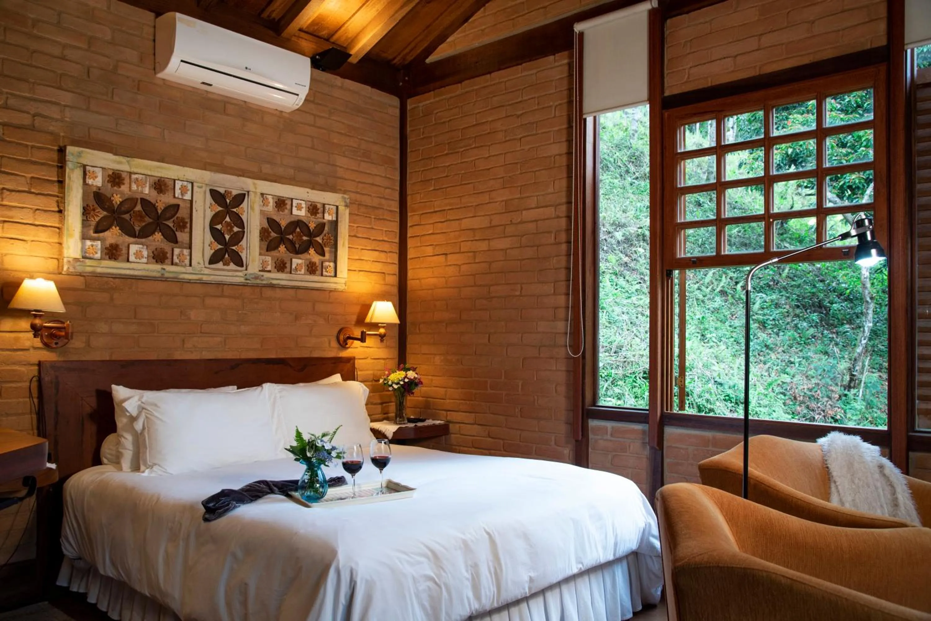 Bed in Pousada Tijupá