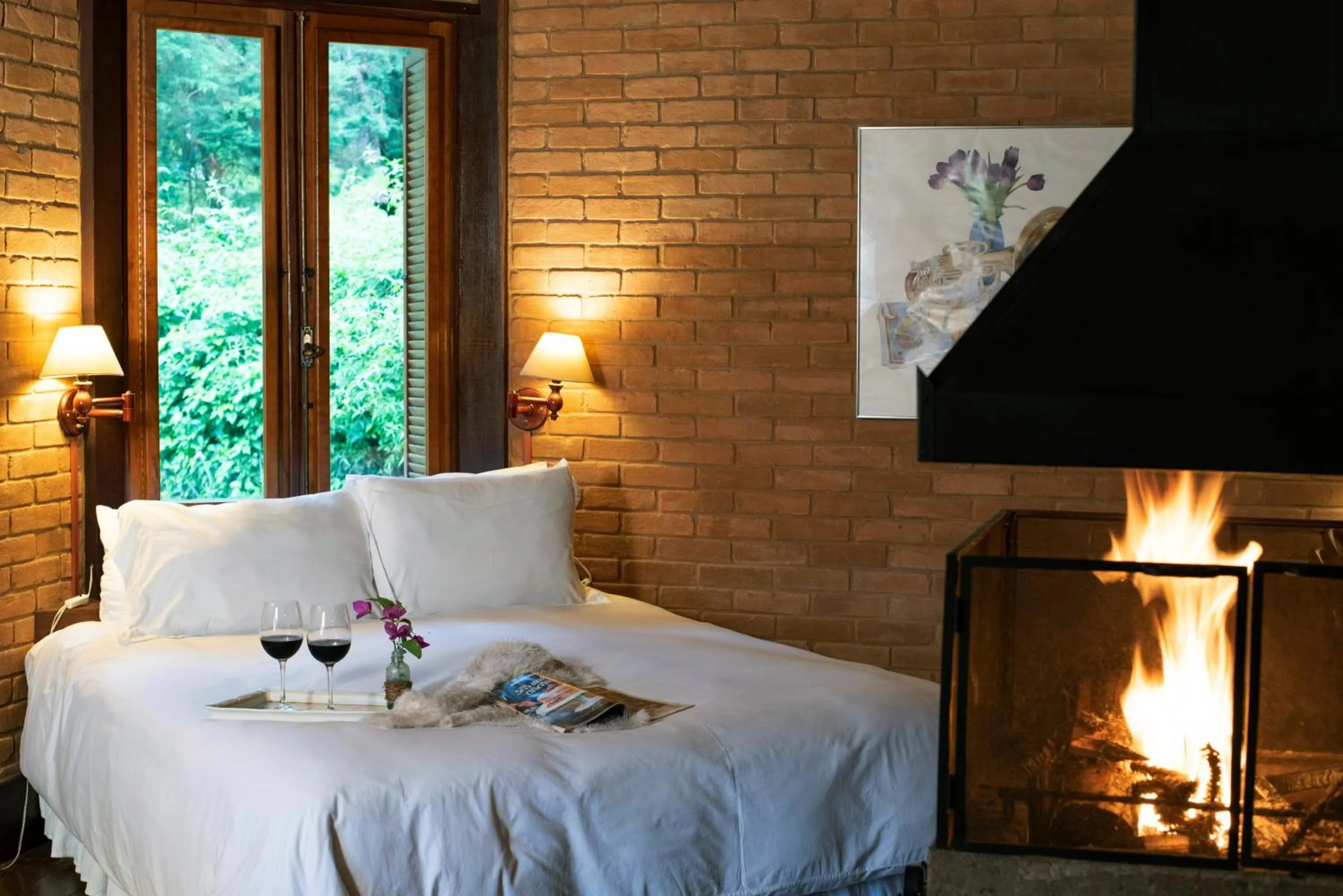 Bed in Pousada Tijupá