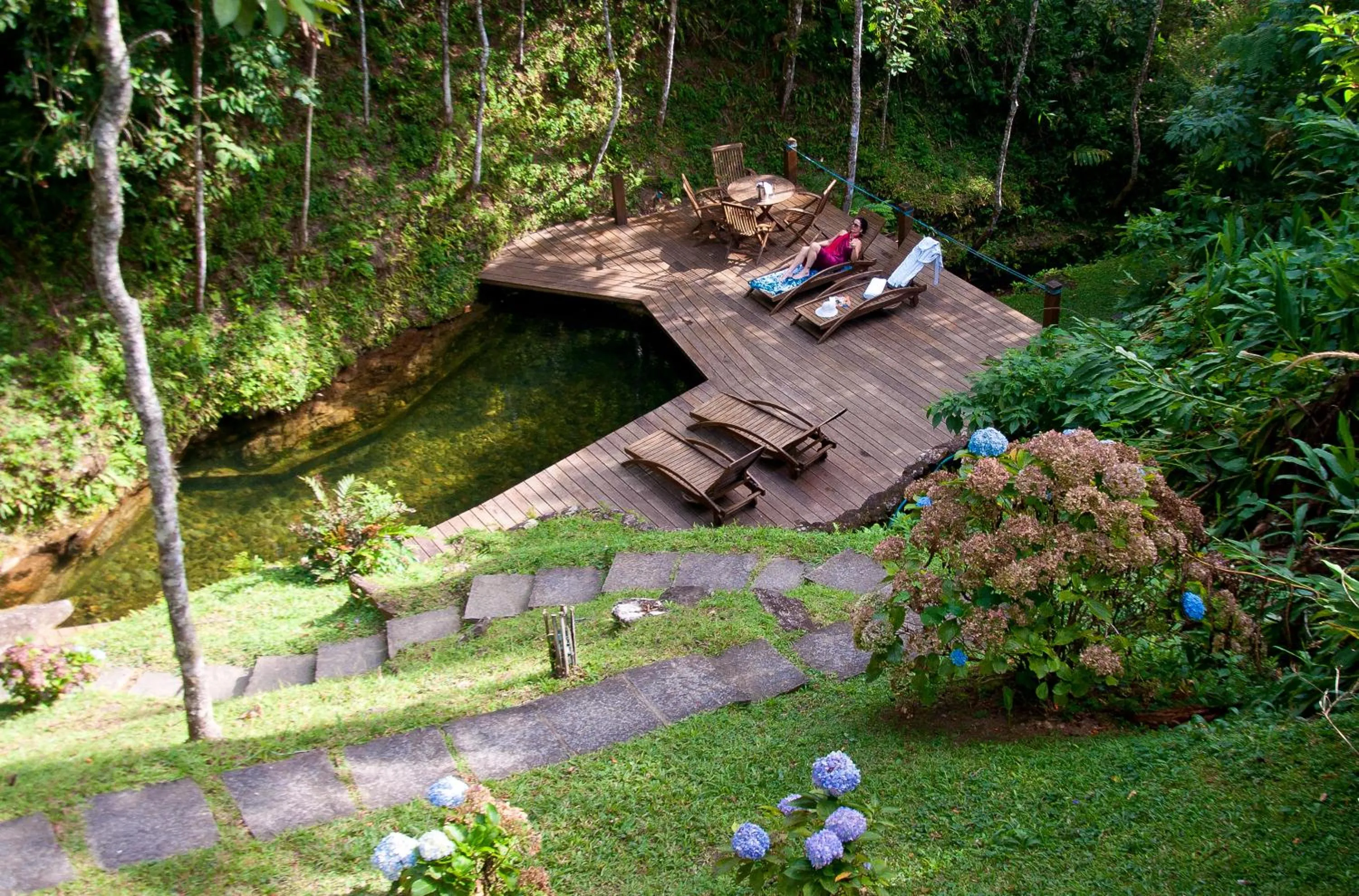 Swimming pool in Pousada Tijupá
