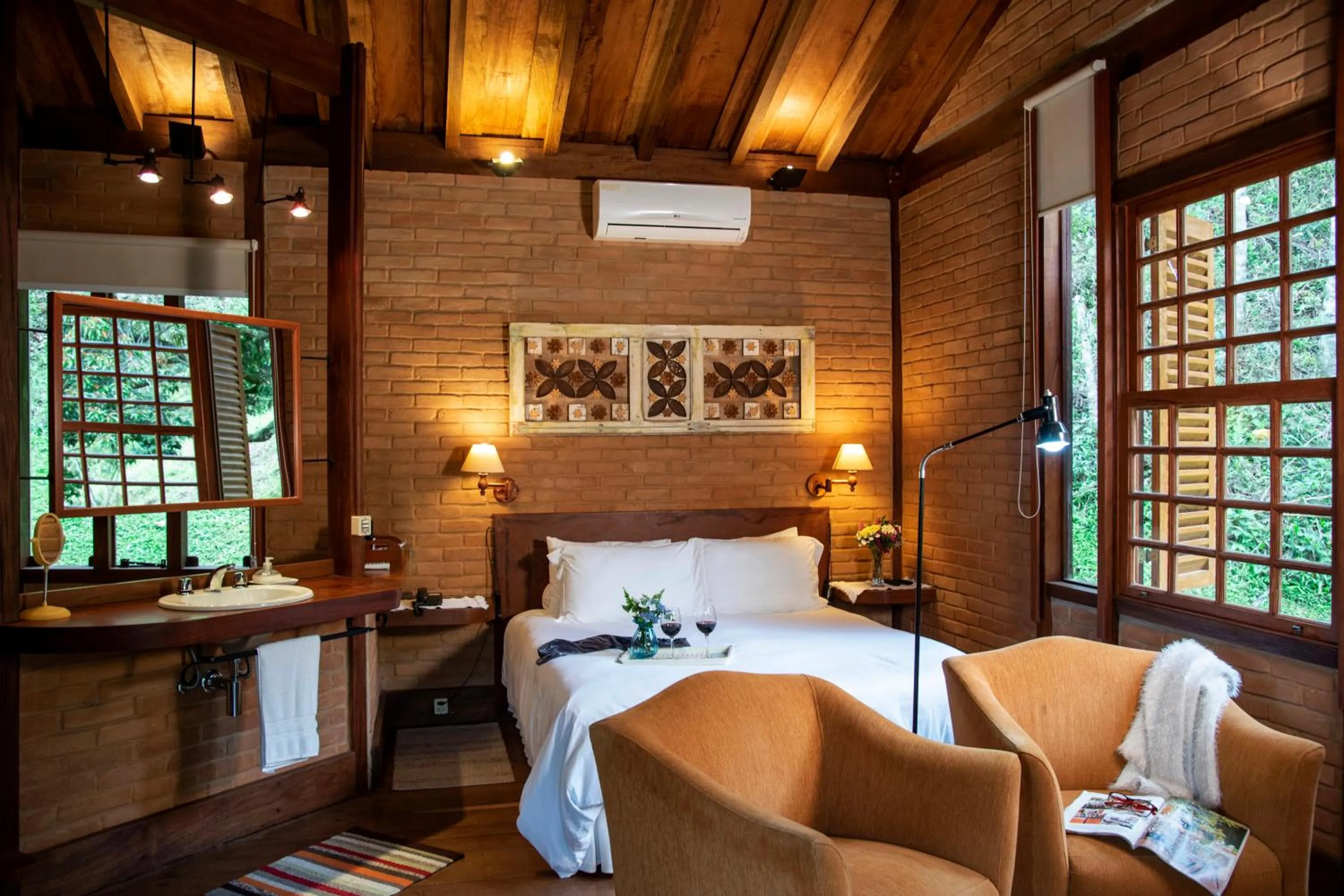 Bed in Pousada Tijupá