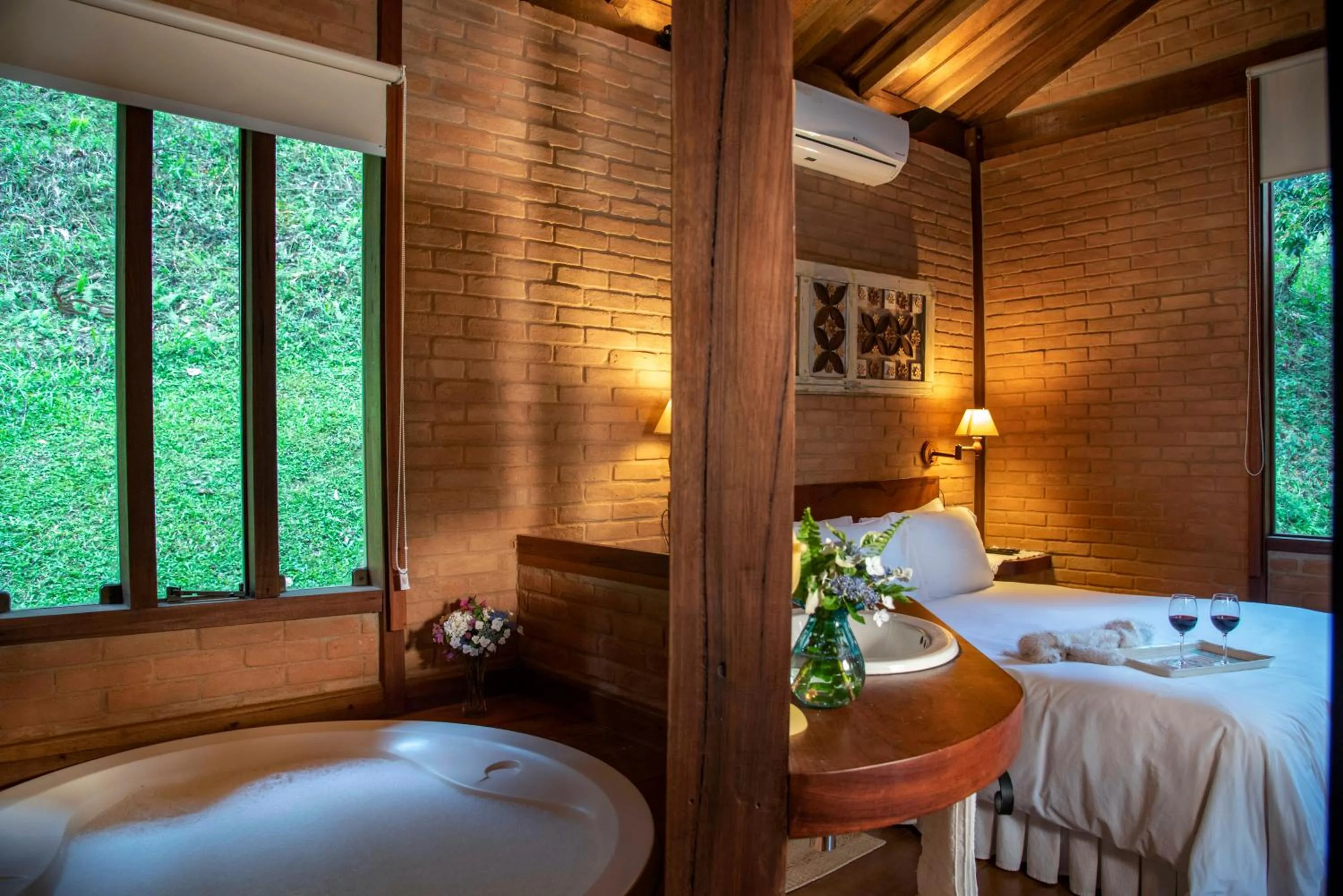 Bed in Pousada Tijupá