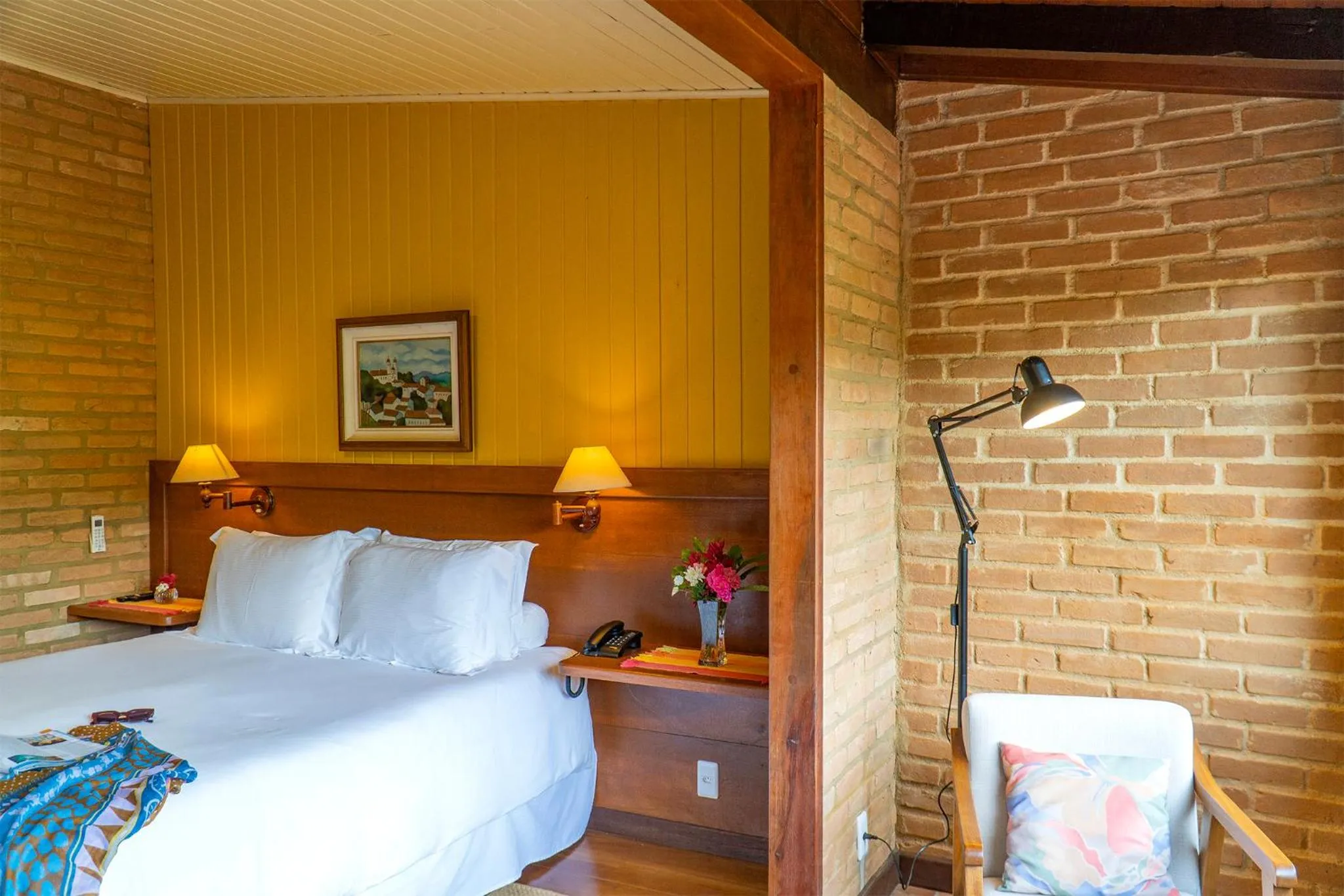 Bed in Pousada Tijupá