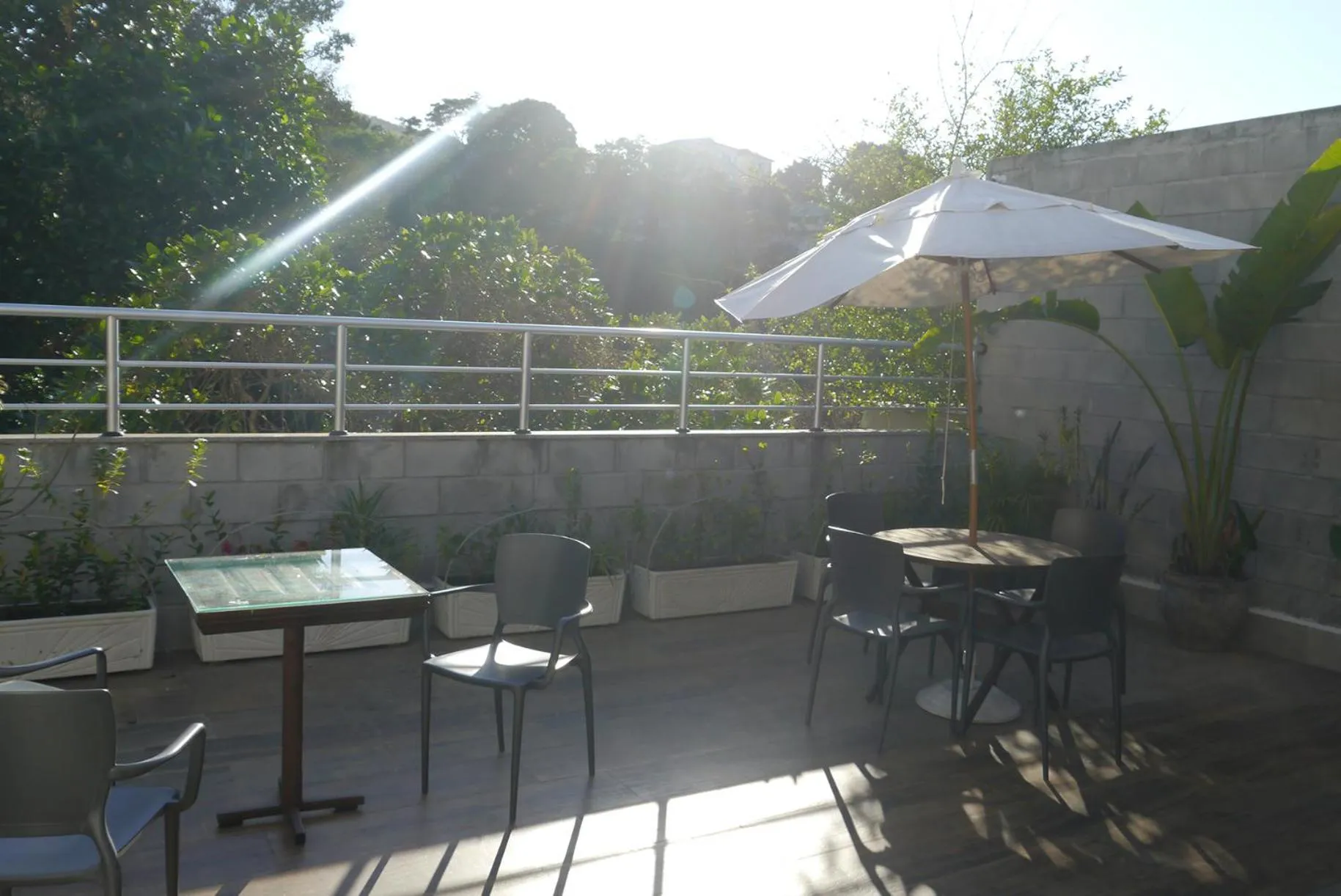 Patio in CabanaCopa Hostel