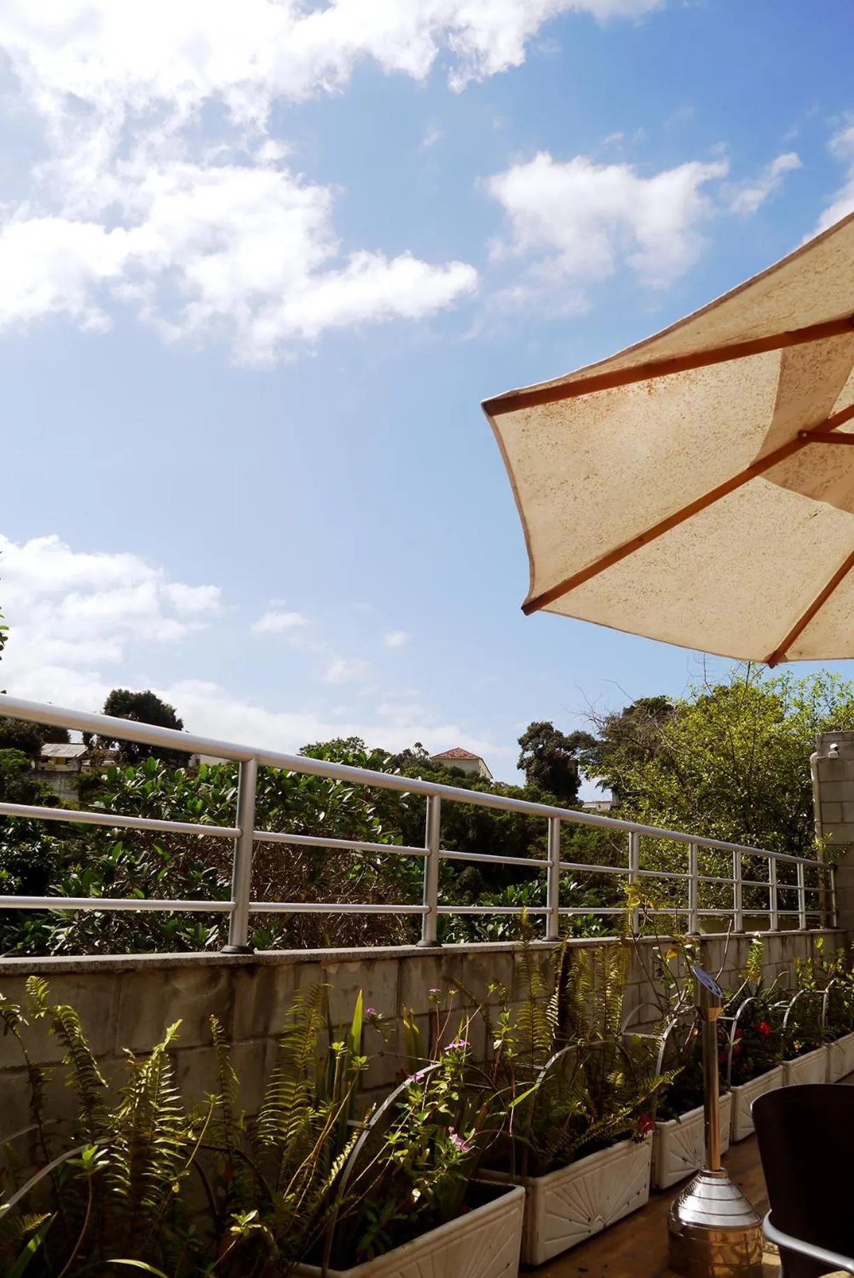 Balcony/Terrace in CabanaCopa Hostel