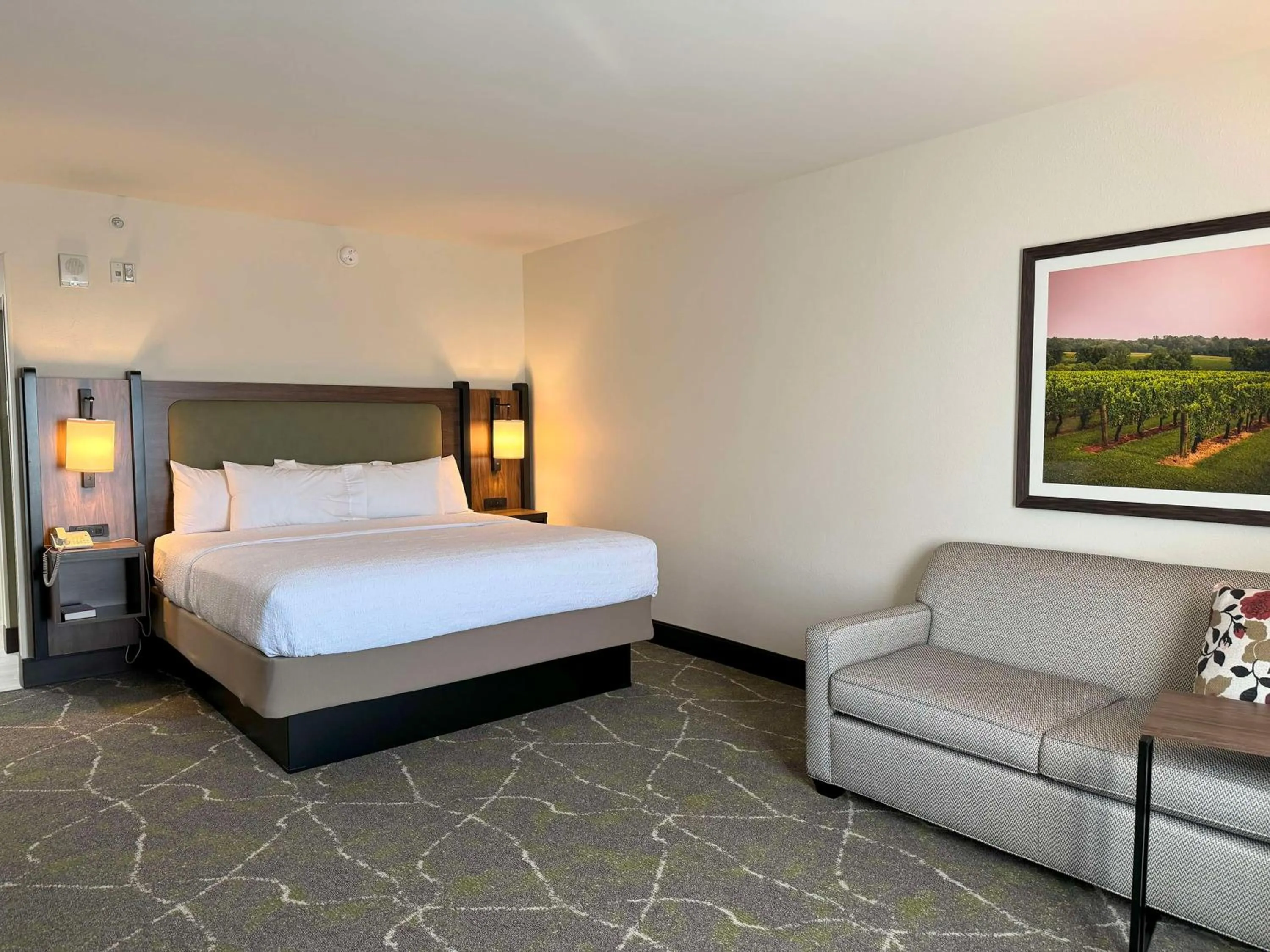 Bed in Hampton Inn & Suites Dobson