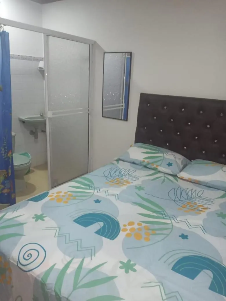 Bed in Hospedaje Santa Bárbara