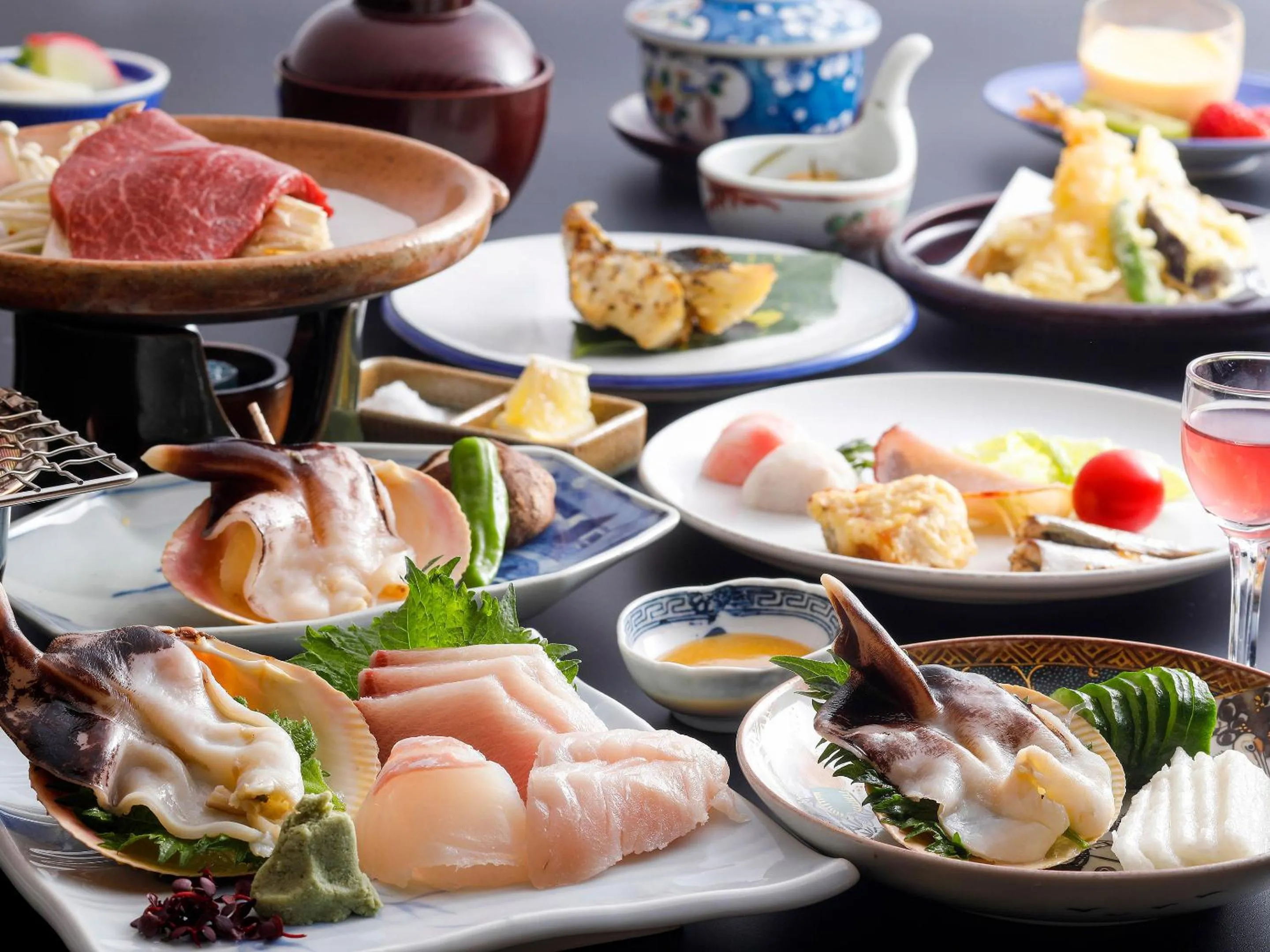 Food in Seikiro Ryokan Historical Museum Hotel