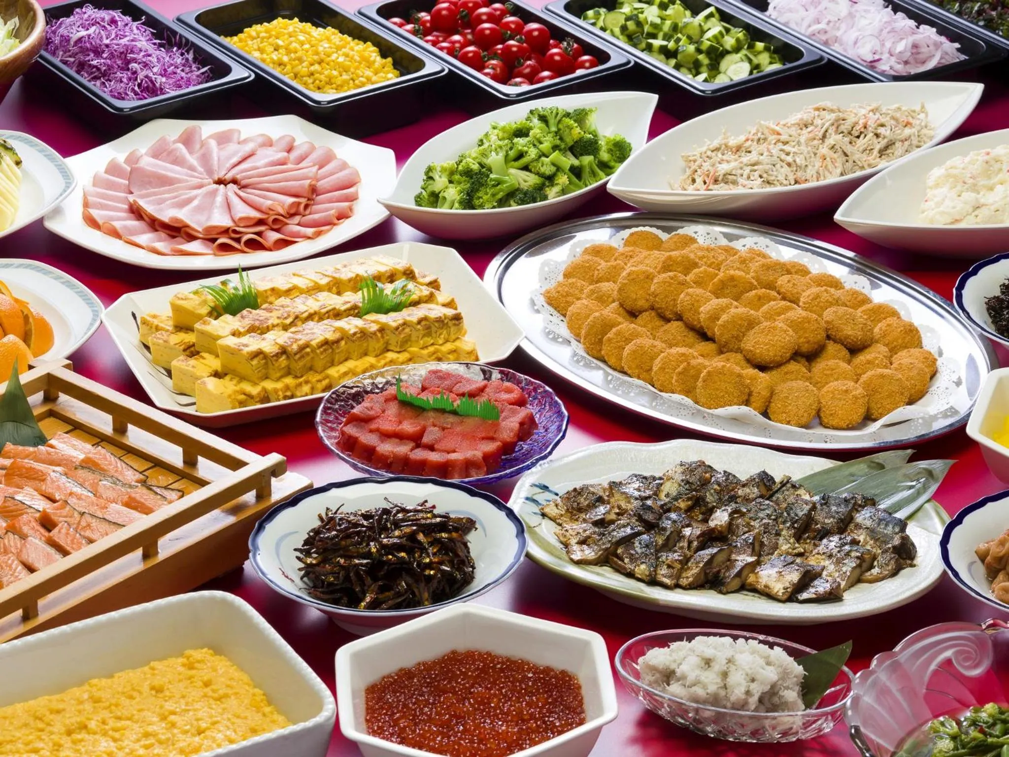 Buffet breakfast in Hotel Abashirikoso